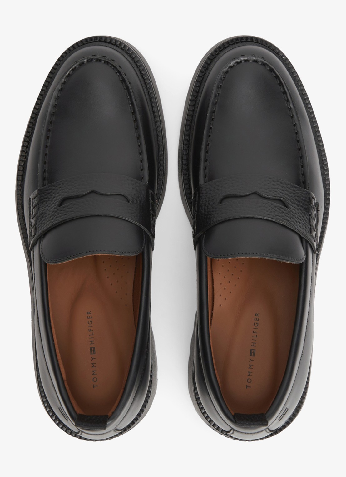 Tommy Hilfiger Loafer met logo - detail 5 zwart