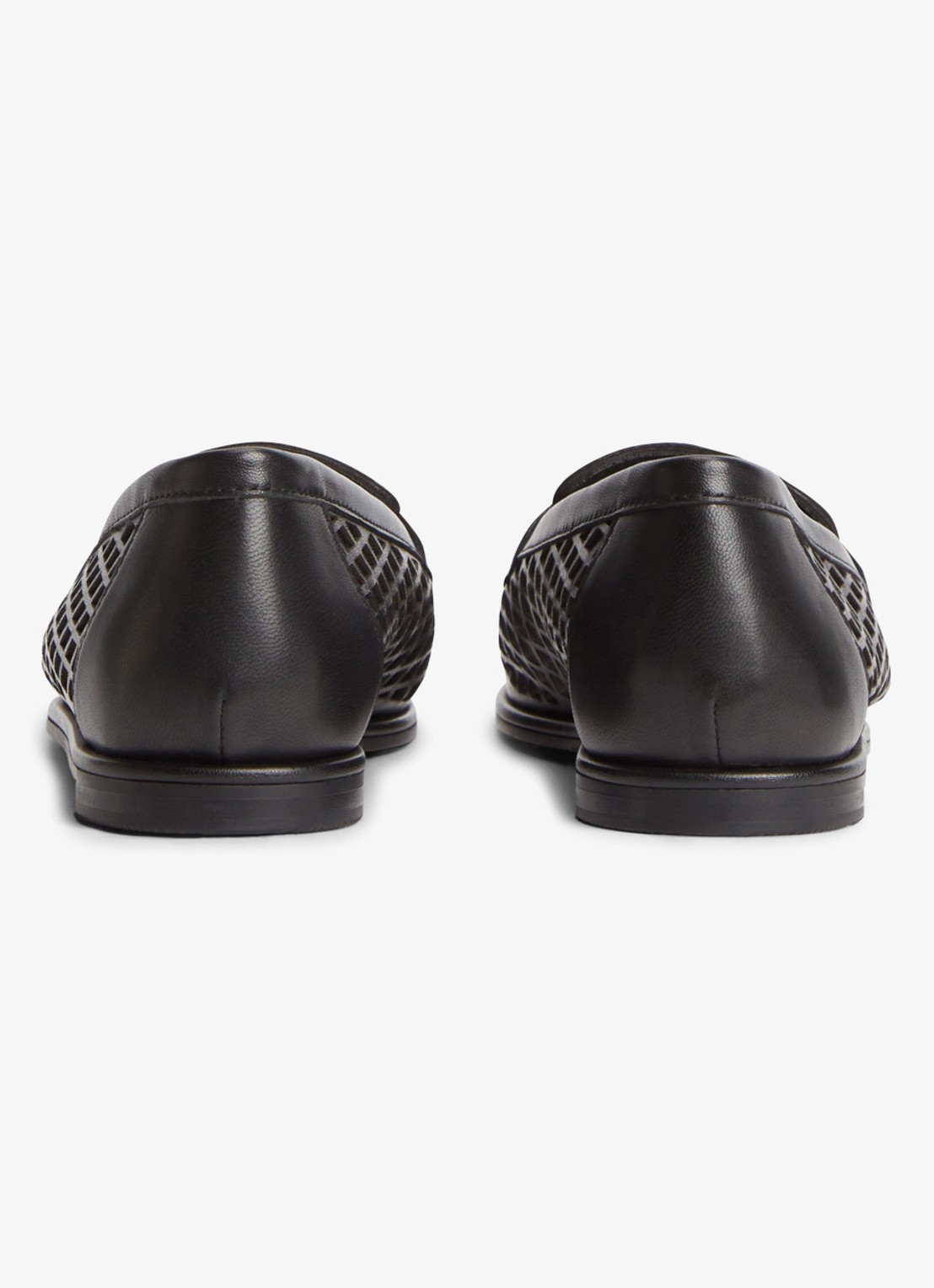 Tommy Hilfiger Loafer met opengewerkt dessin - achterkant 3 zwart