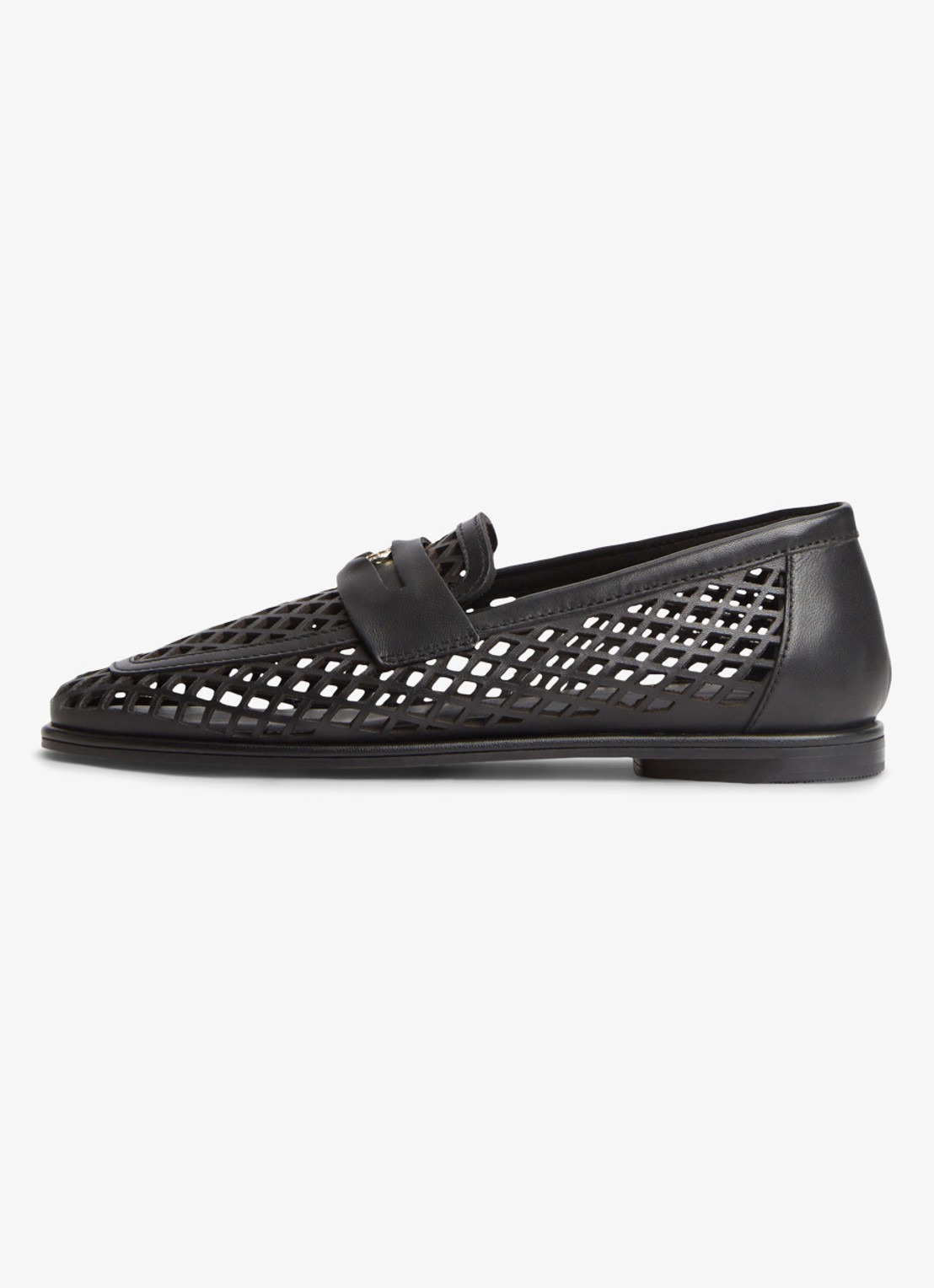 Tommy Hilfiger Loafer met opengewerkt dessin - detail 5 zwart