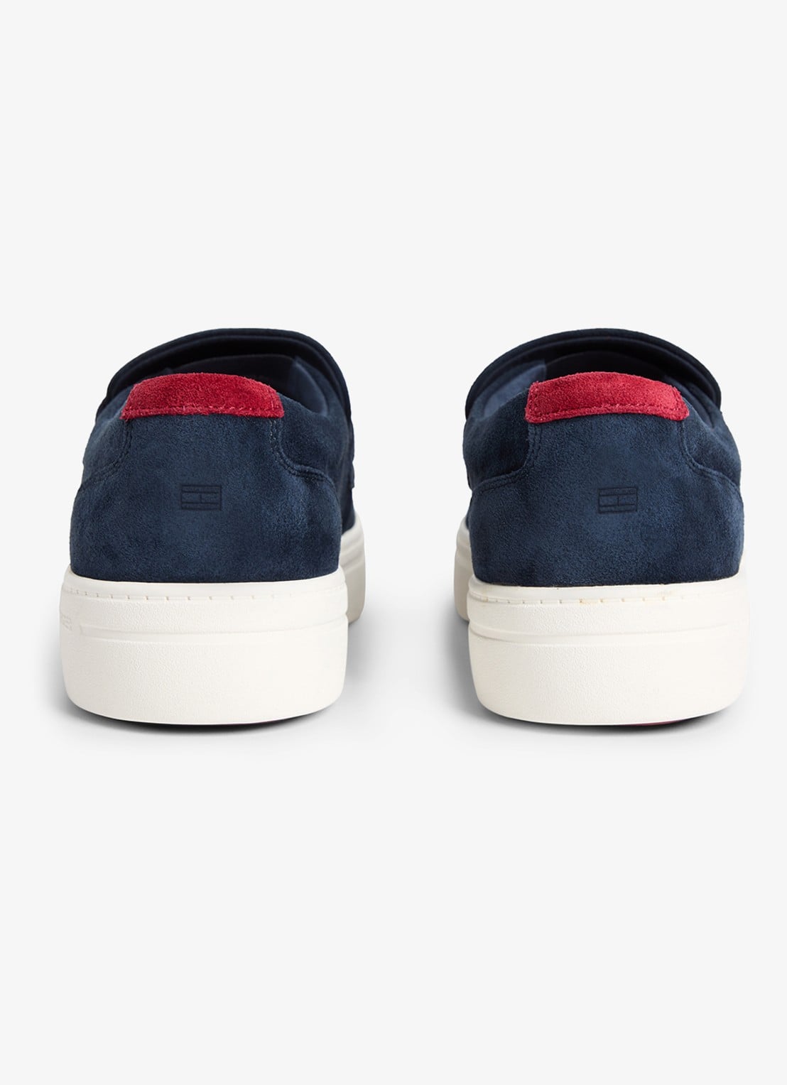 Tommy Hilfiger Loafer van suède  - detail donkerblauw