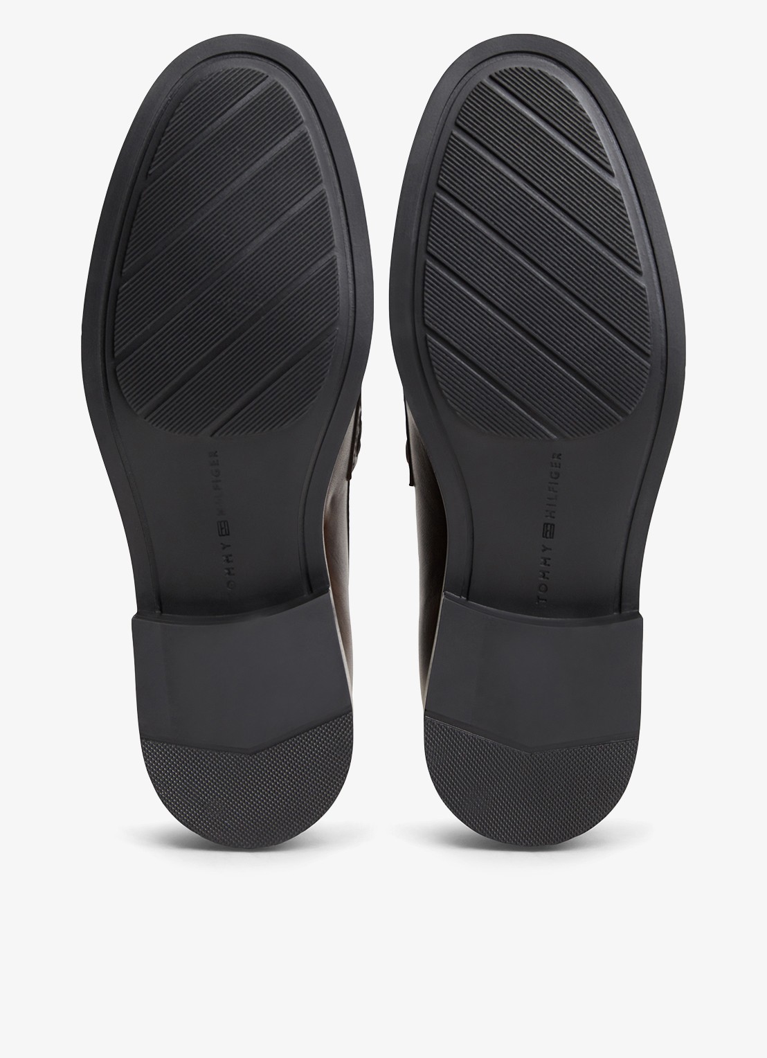 Tommy Hilfiger Loafers van leer - detail 5 bruin