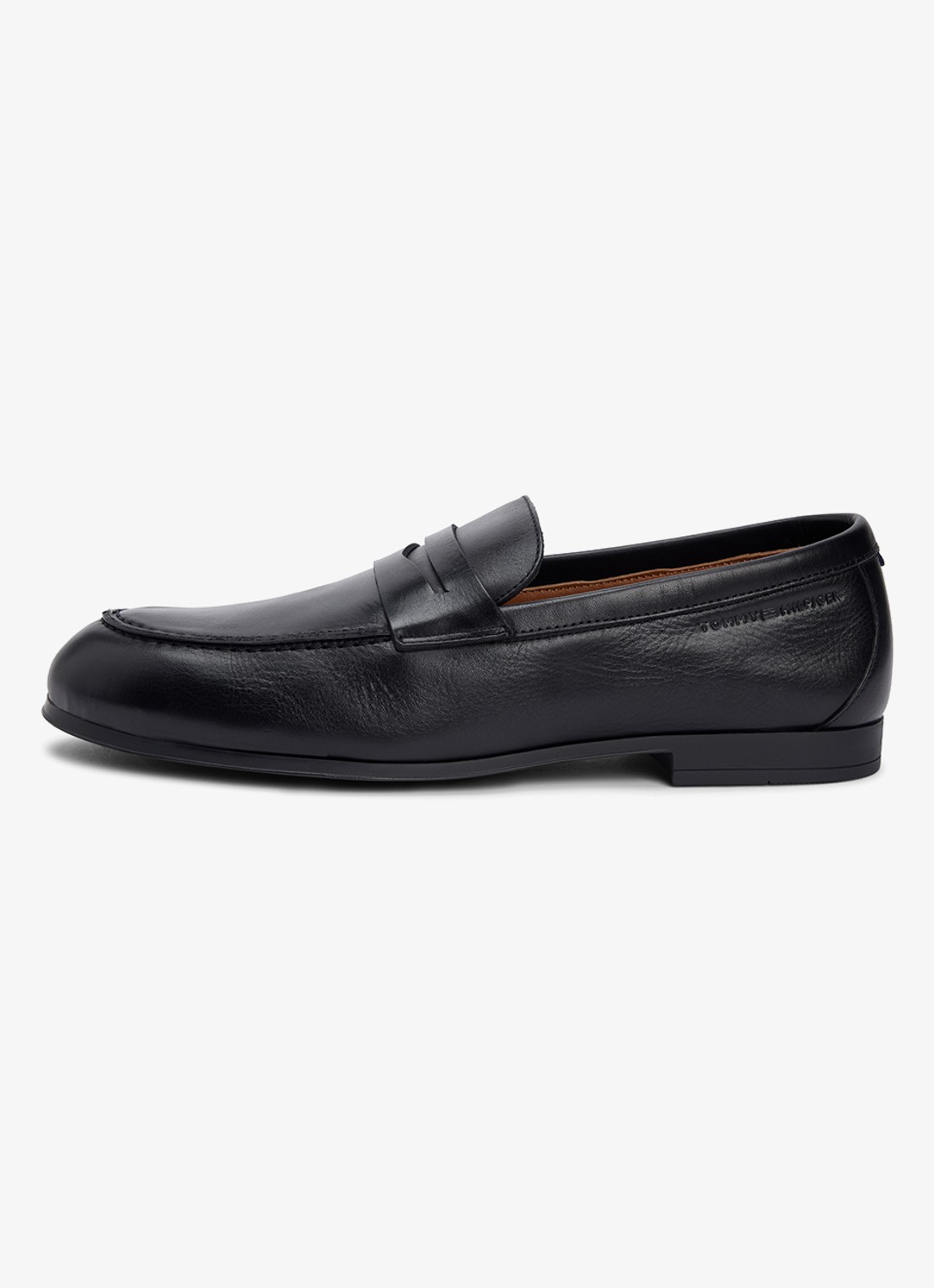 Tommy Hilfiger Loafers van leer - detail 4 zwart