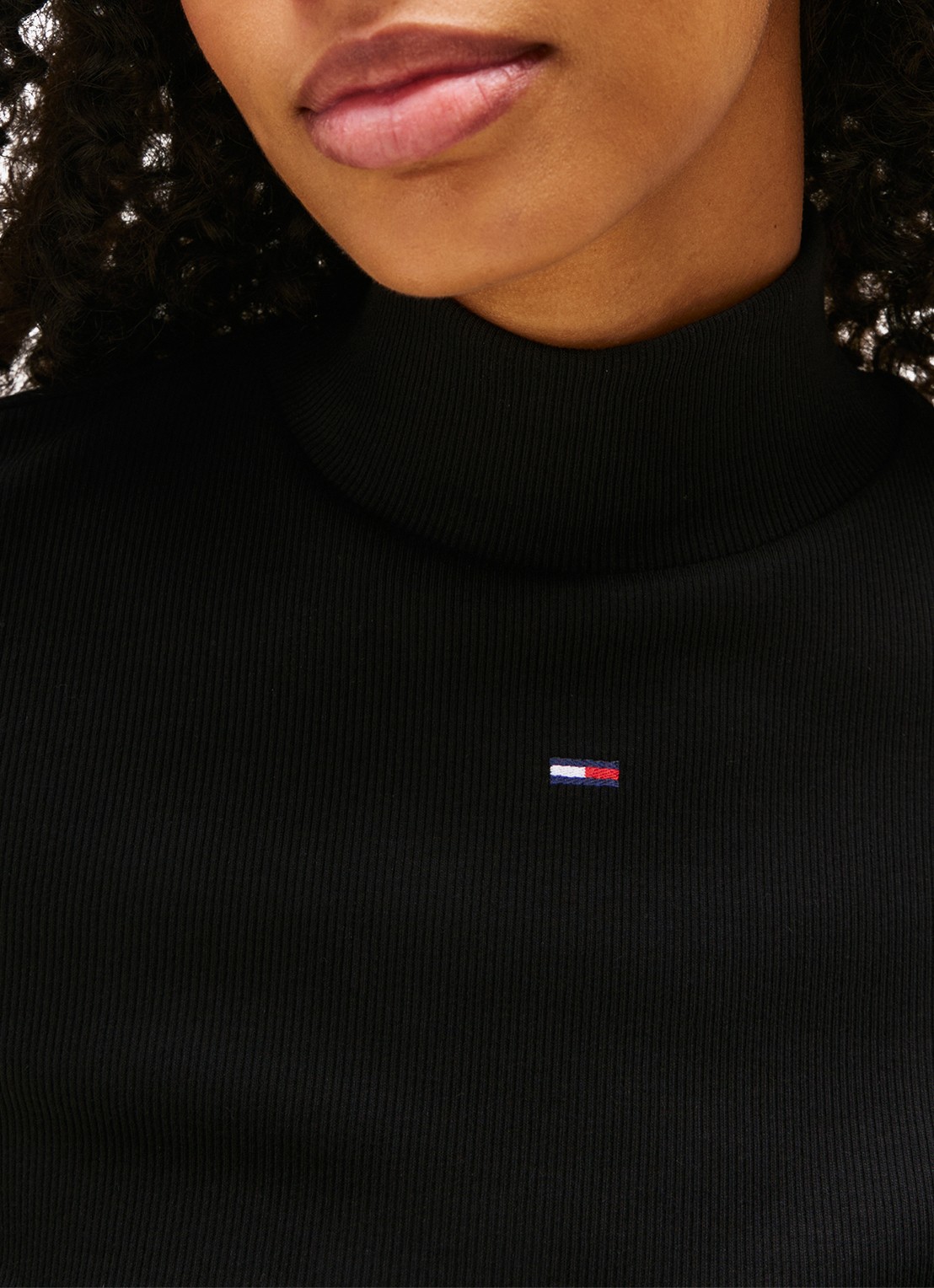 Tommy Hilfiger Longsleeve met col - detail 3 zwart