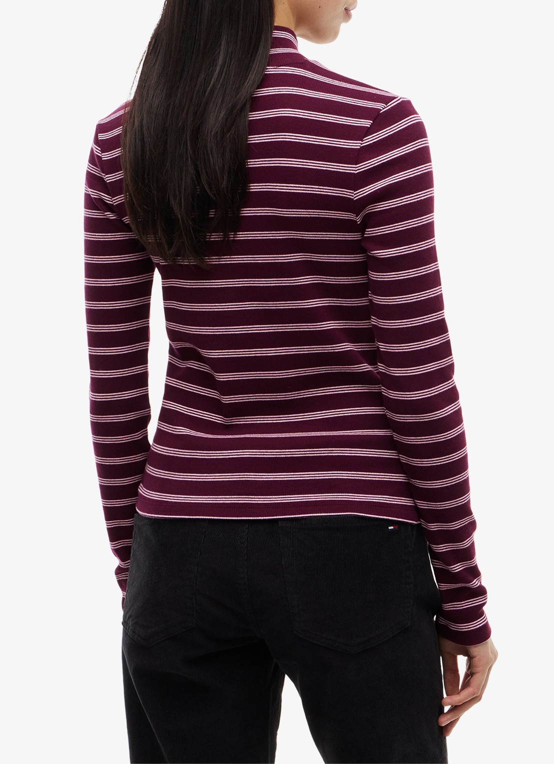 Tommy Hilfiger Longsleeve met col - achterkant 3 paars