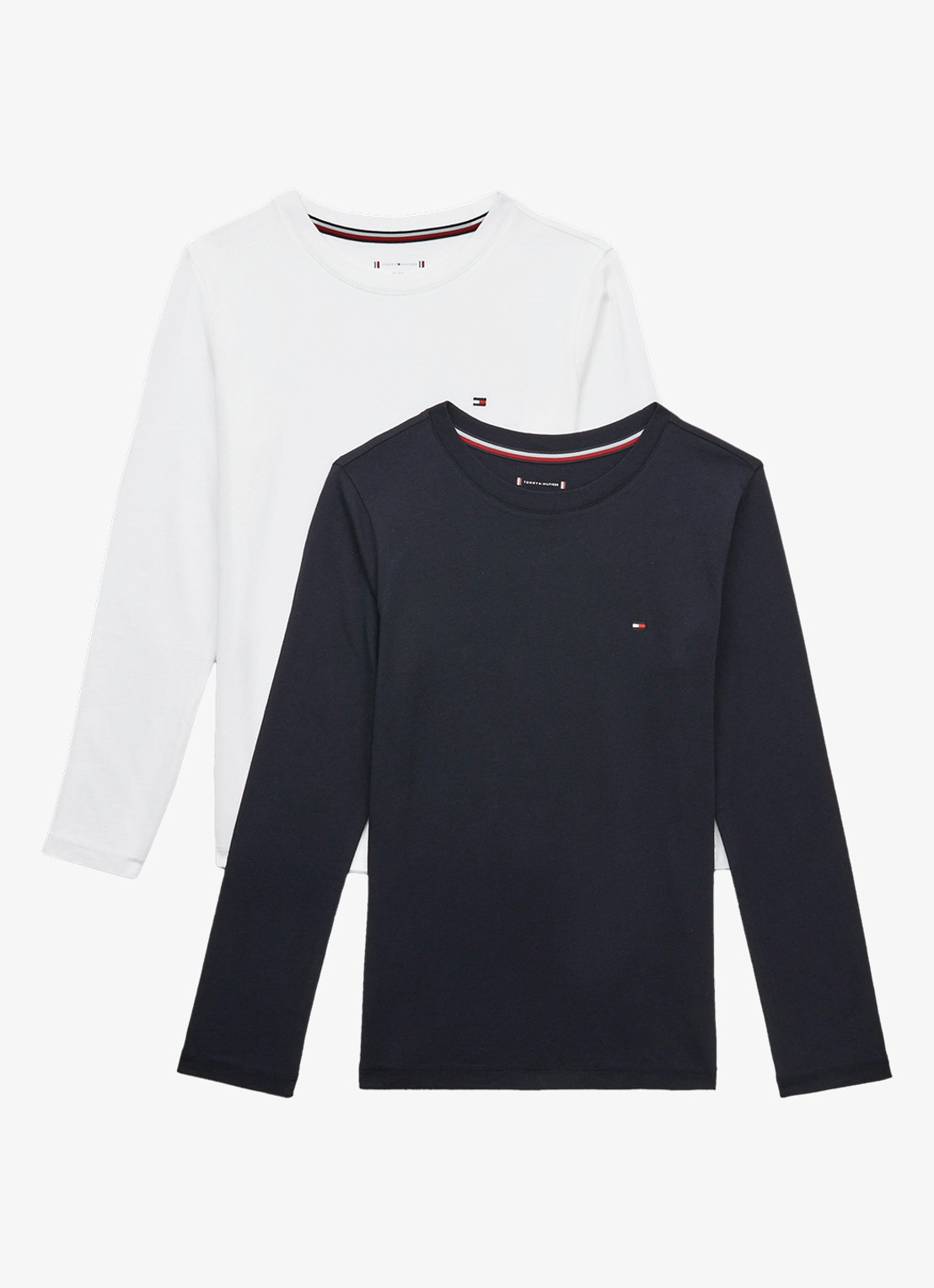 Tommy Hilfiger Longsleeve met logo in 2-pack - detail 6 donkerblauw