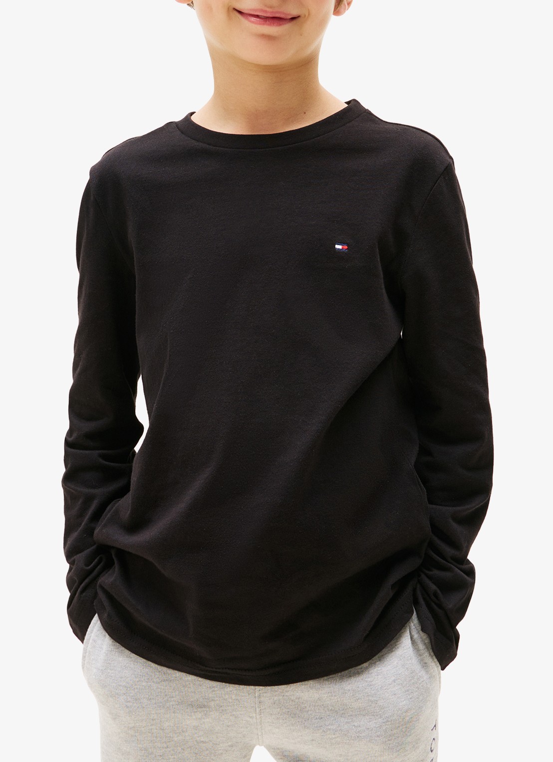 Tommy Hilfiger Longsleeve met logo in 2-pack - detail 3 middengrijs