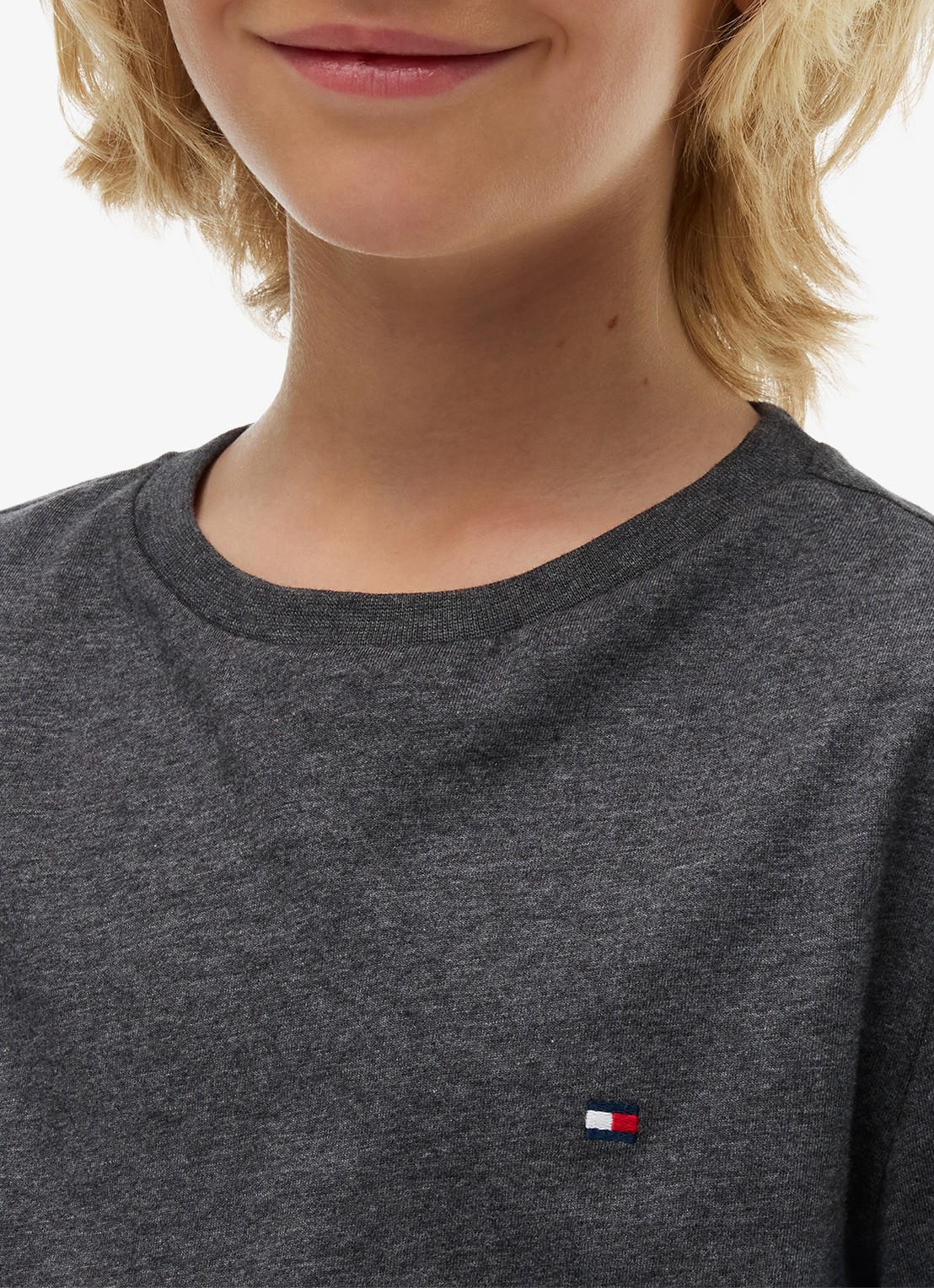 Tommy Hilfiger Longsleeve met logo in 2-pack - detail 3 black / dk grey heather-0s3