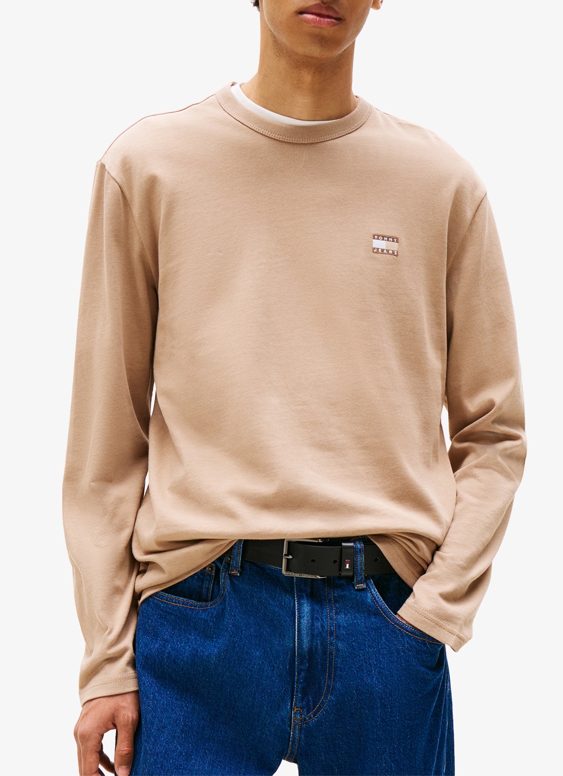 Tommy Hilfiger Longsleeve met logo - detail 4 beige