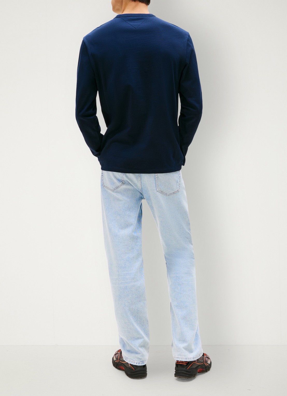 Tommy Hilfiger Longsleeve met logo - achterkant 3 donkerblauw