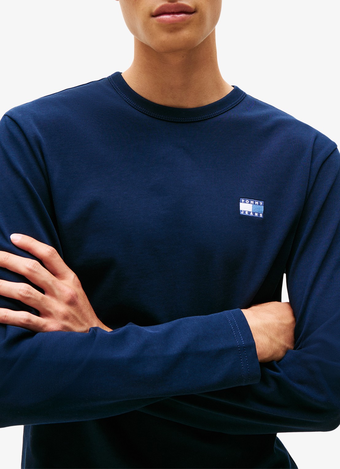 Tommy Hilfiger Longsleeve met logo - detail 2 donkerblauw