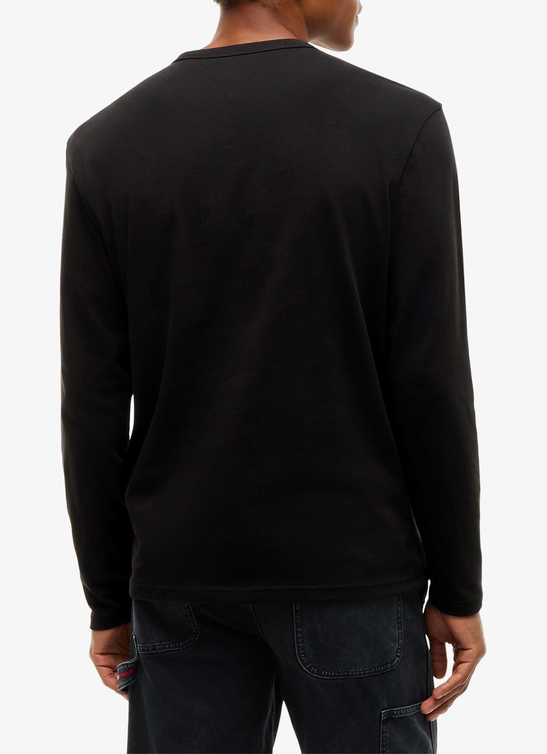 Tommy Hilfiger Longsleeve met logo - achterkant zwart