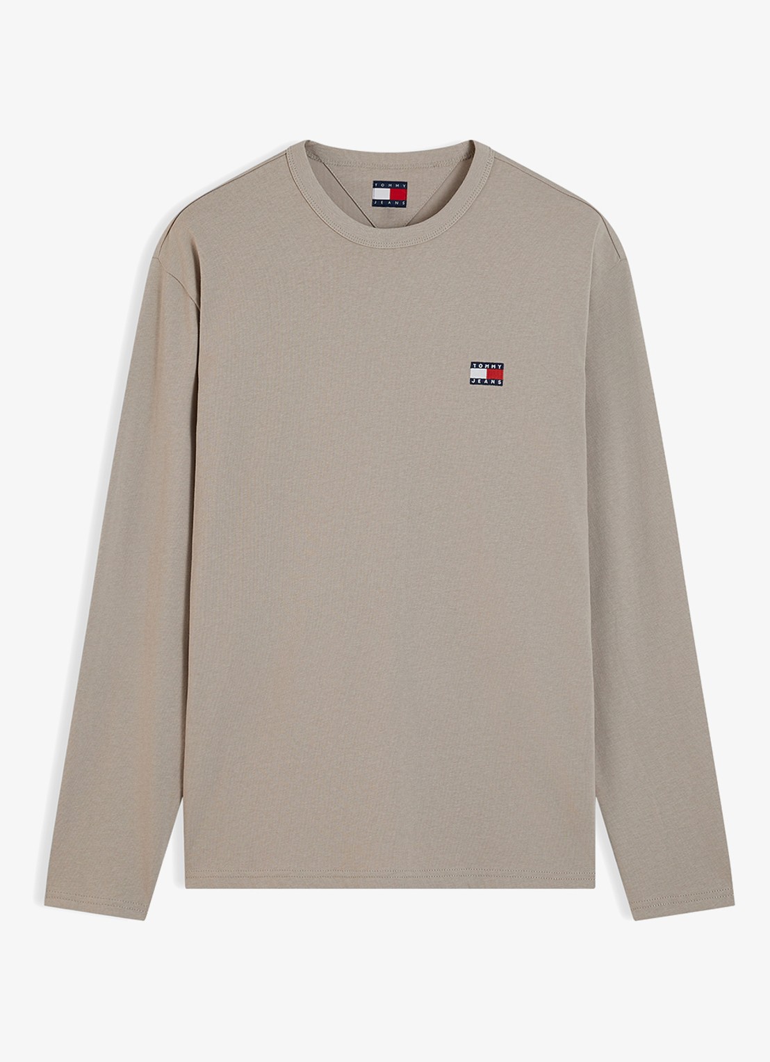 Tommy Hilfiger Longsleeve met logo - voorkant 2 khaki
