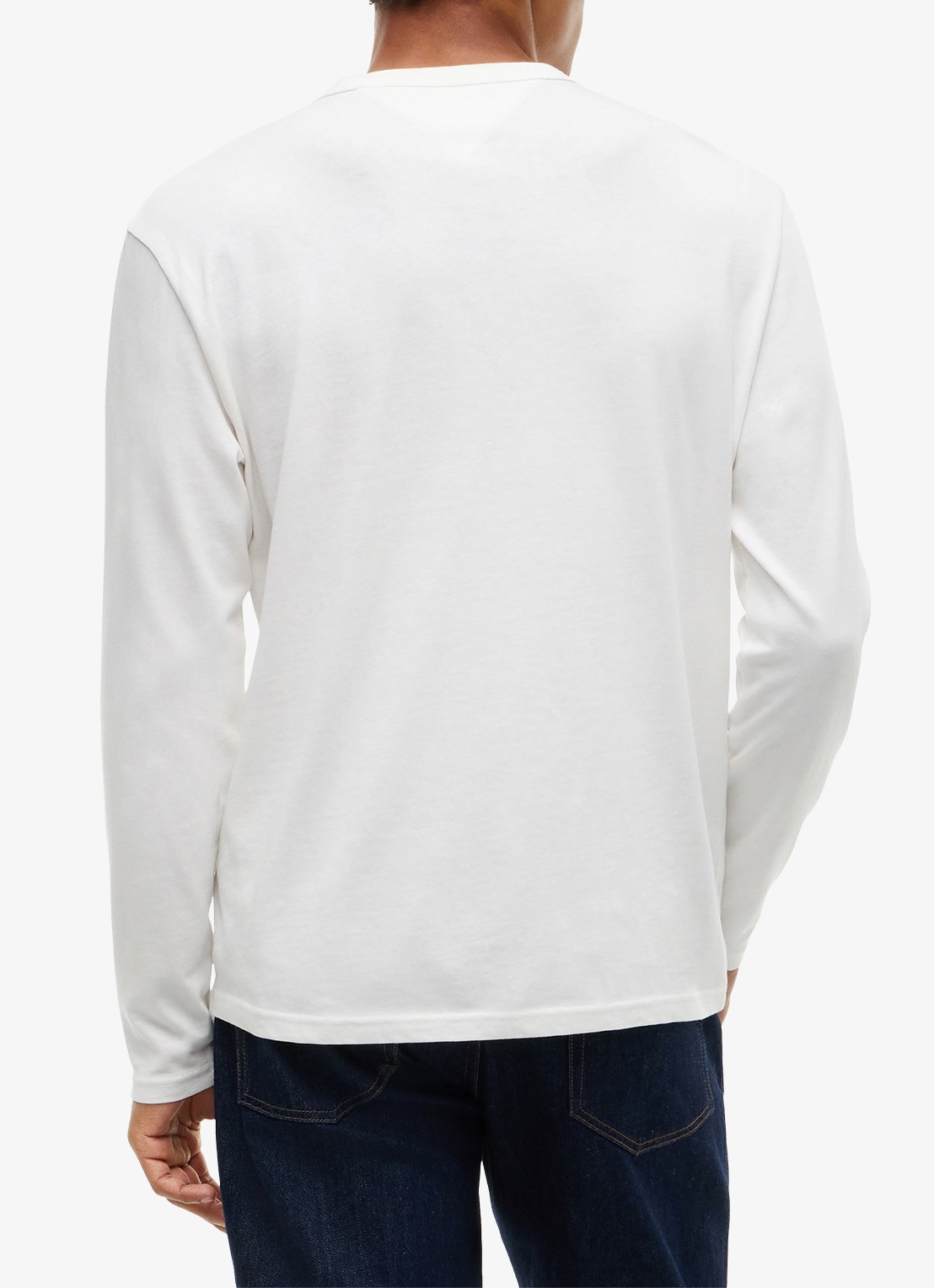 Tommy Hilfiger Longsleeve met logo - achterkant 5 ecru-ybl