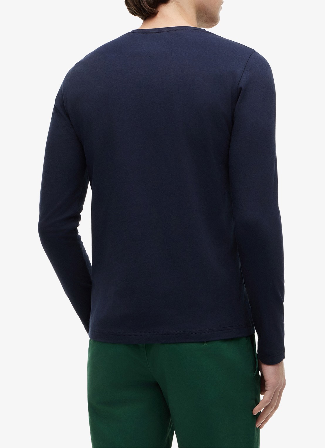 Tommy Hilfiger Longsleeve met logo - achterkant 6 donkerblauw
