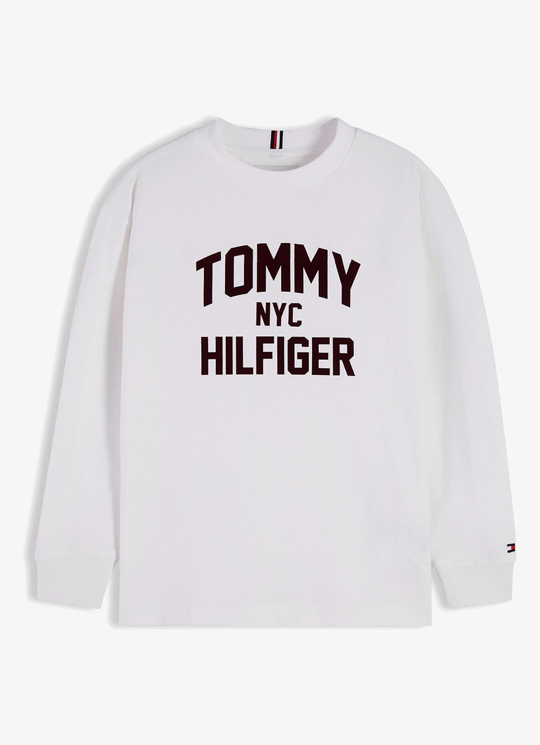 Tommy Hilfiger Longsleeve met logo  - voorkant 2 wit
