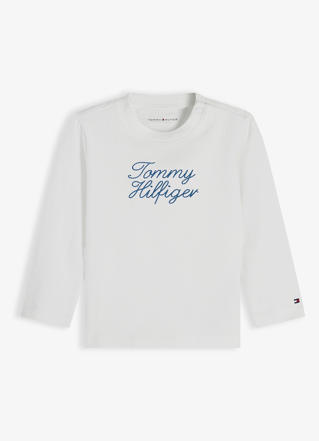 Tommy Hilfiger Longsleeve met logo - voorkant 2 wit
