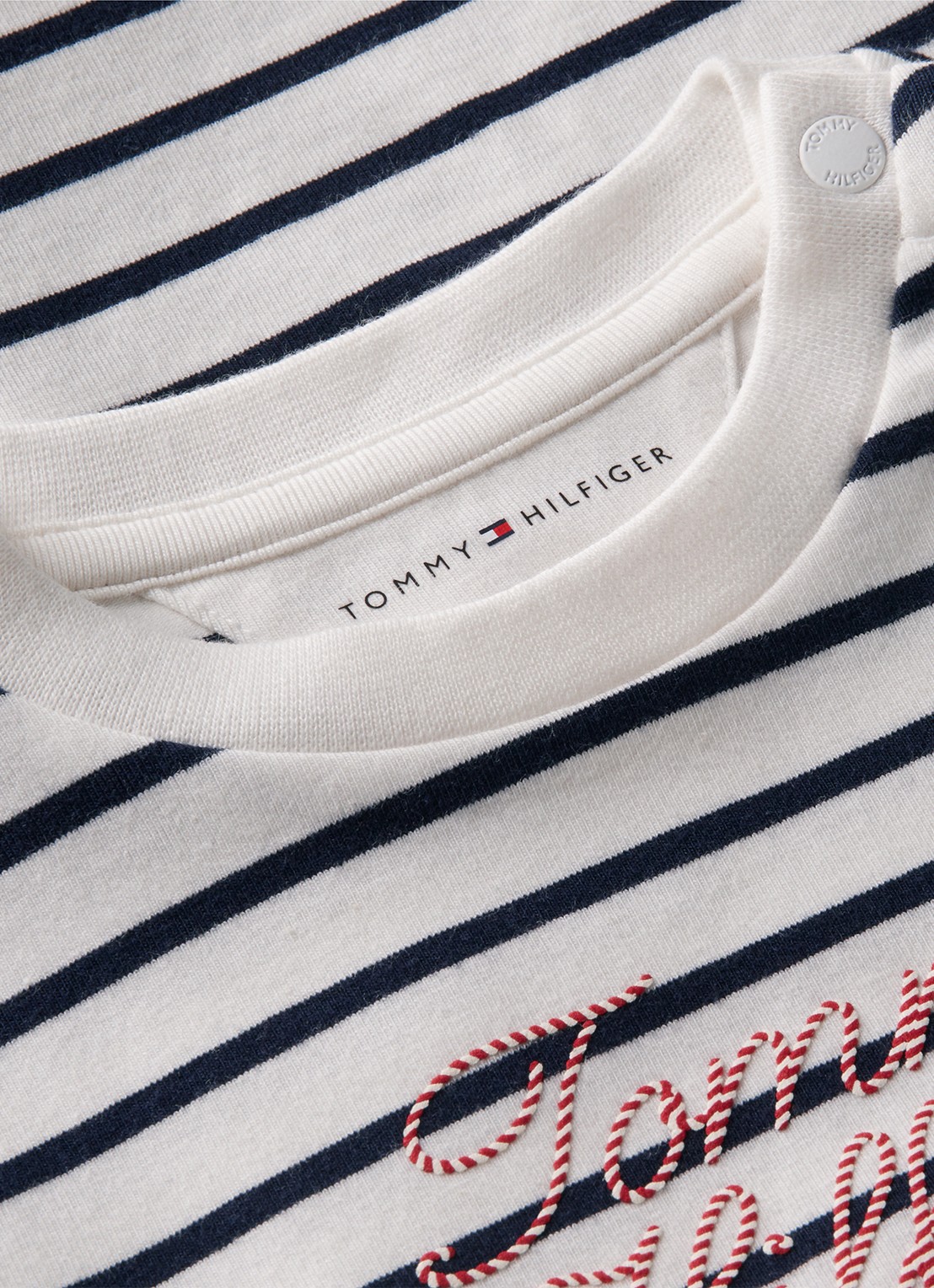 Tommy Hilfiger Longsleeve met logo - detail 2 donkerblauw