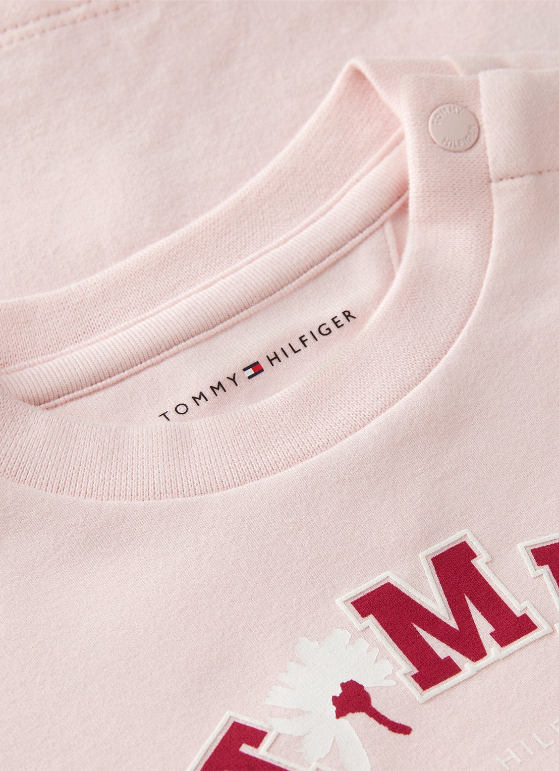 Tommy Hilfiger Longsleeve met logo - detail roze
