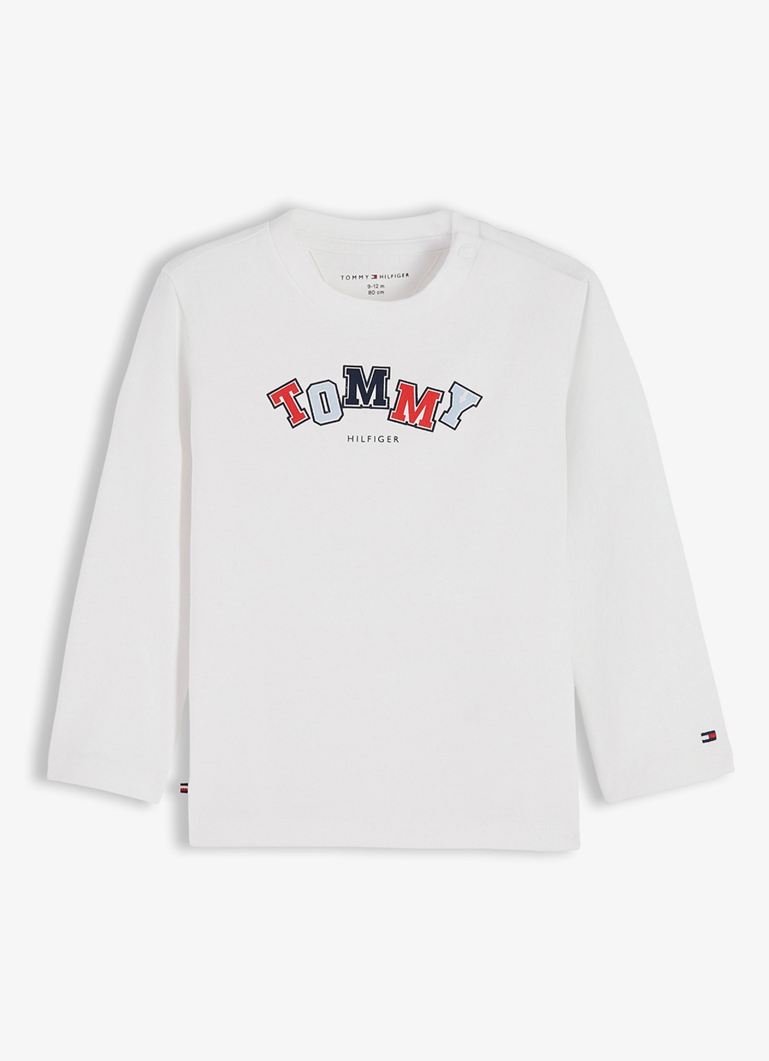 Tommy Hilfiger Longsleeve met logo - voorkant 3 wit