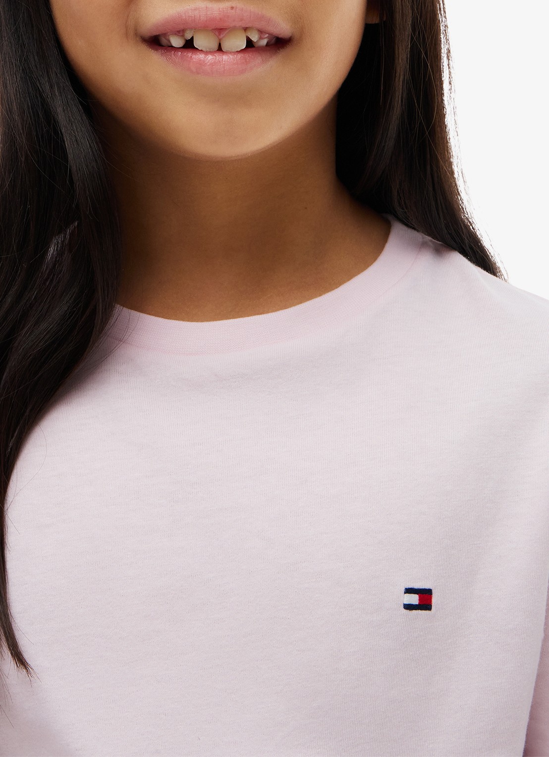 Tommy Hilfiger Longsleeve met logoborduring in 2-pack - detail 3 lichtroze
