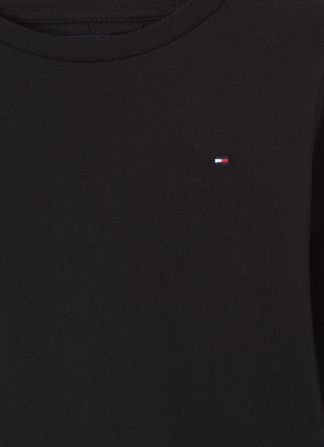 Tommy Hilfiger Longsleeve met logoborduring - detail zwart