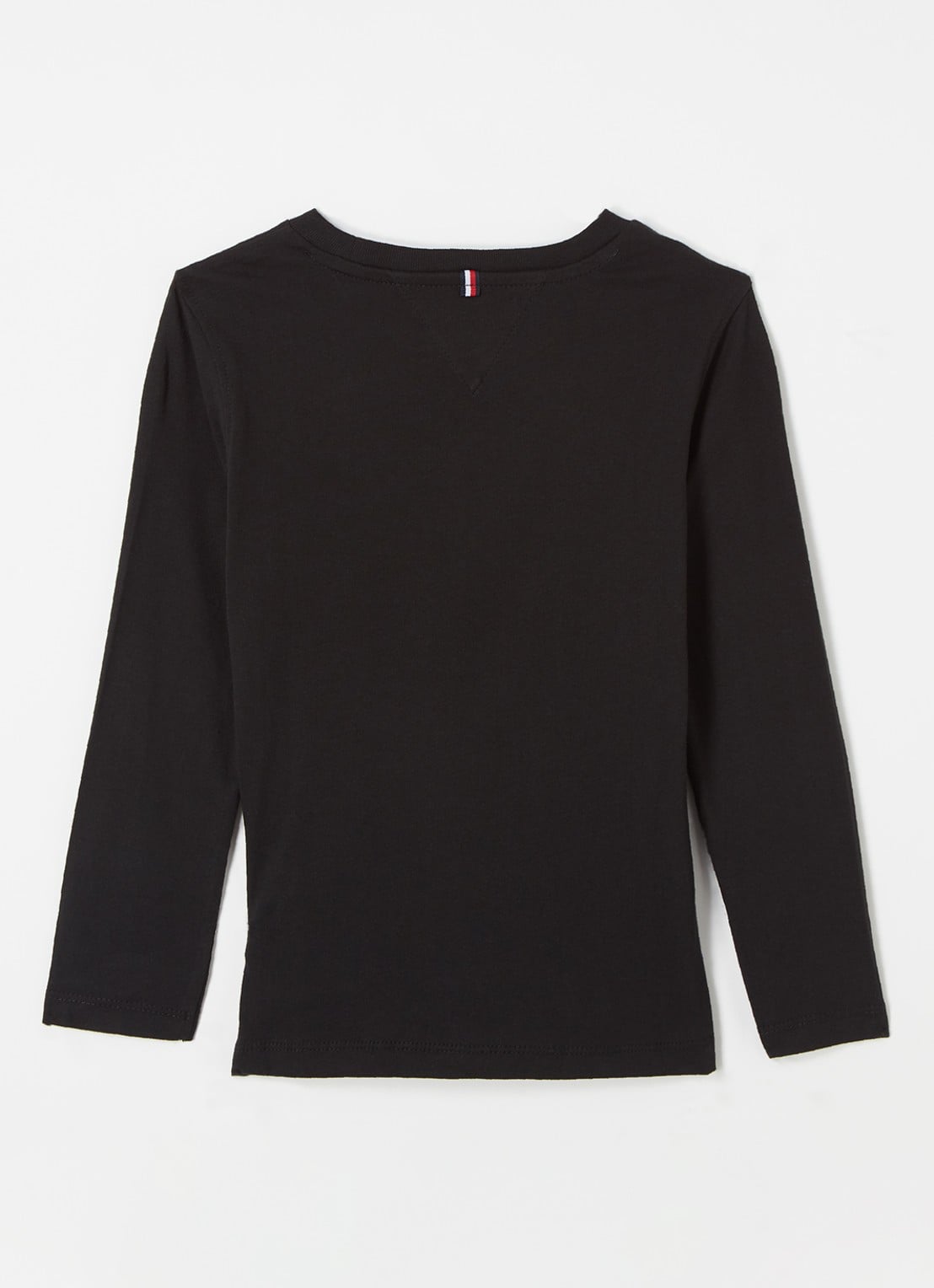 Tommy Hilfiger Longsleeve met logoborduring - voorkant 3 zwart
