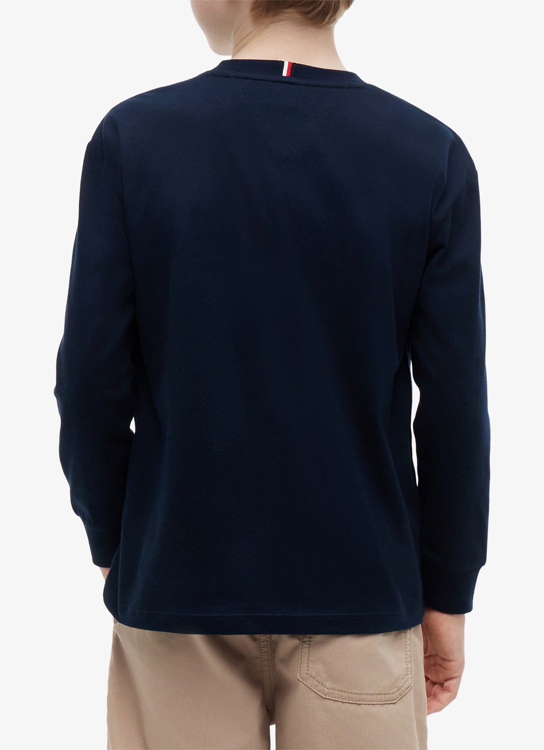 Tommy Hilfiger Longsleeve met logoborduring - detail 4 donkerblauw