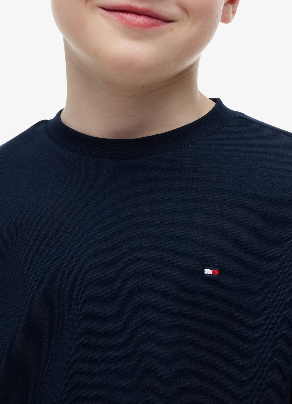 Tommy Hilfiger Longsleeve met logoborduring - detail 5 donkerblauw
