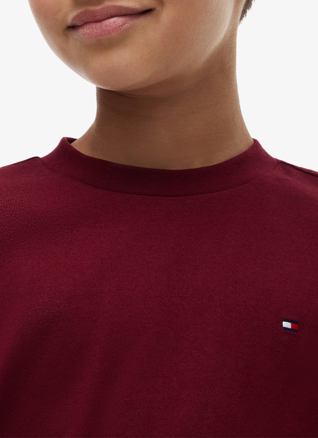 Tommy Hilfiger Longsleeve met logoborduring - detail 2 rood