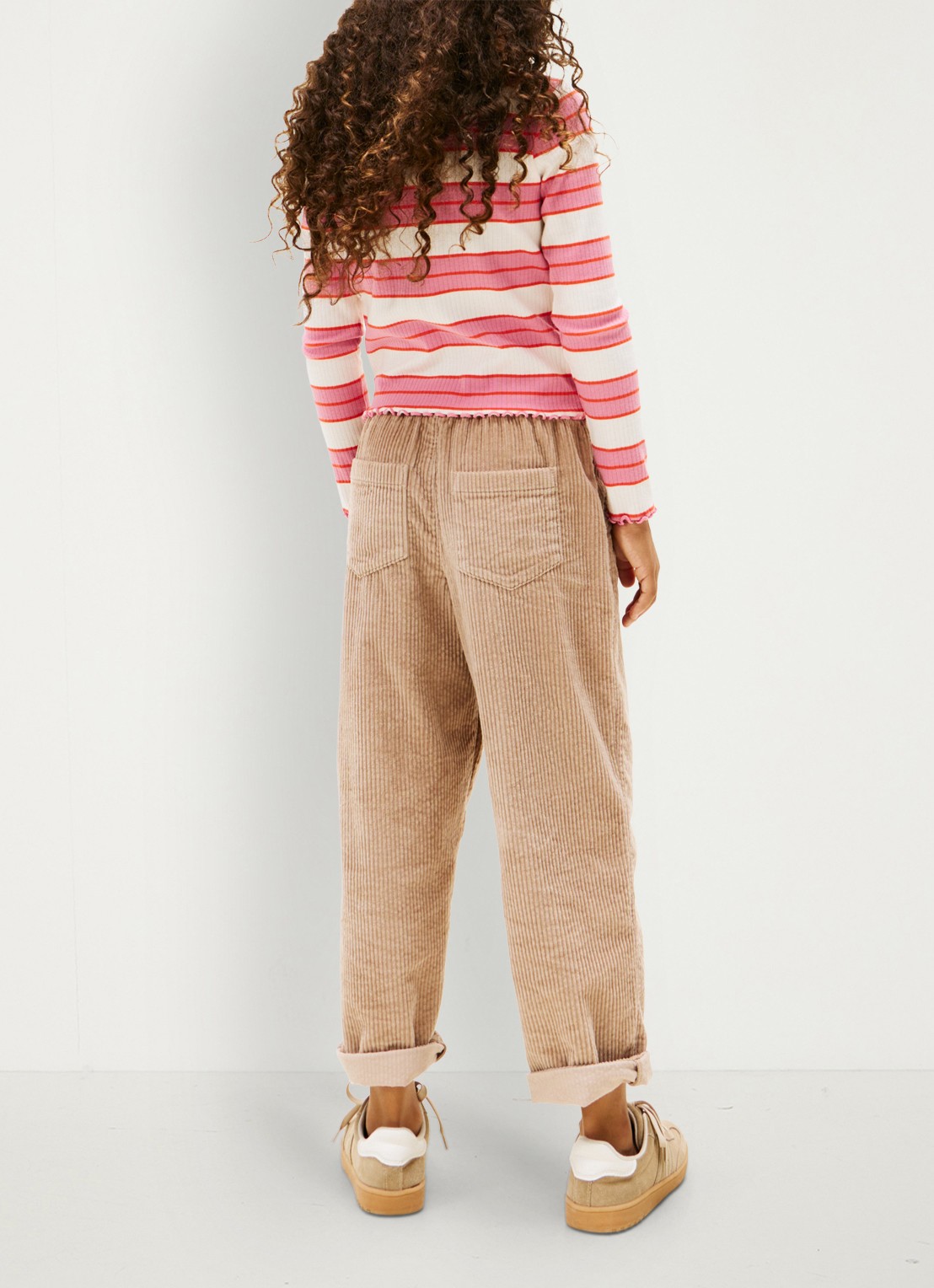 Tommy Hilfiger Longsleeve top met logoborduring - achterkant 3 roze