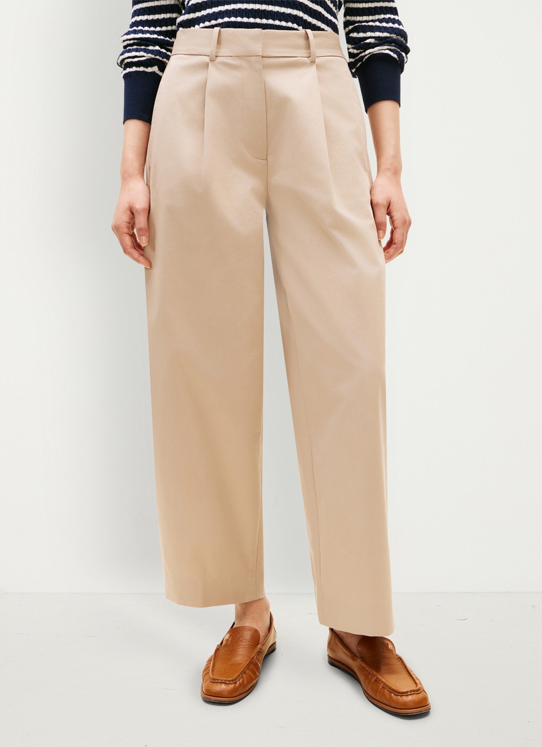 Tommy Hilfiger Loose fit chino met steekzakken - detail beige