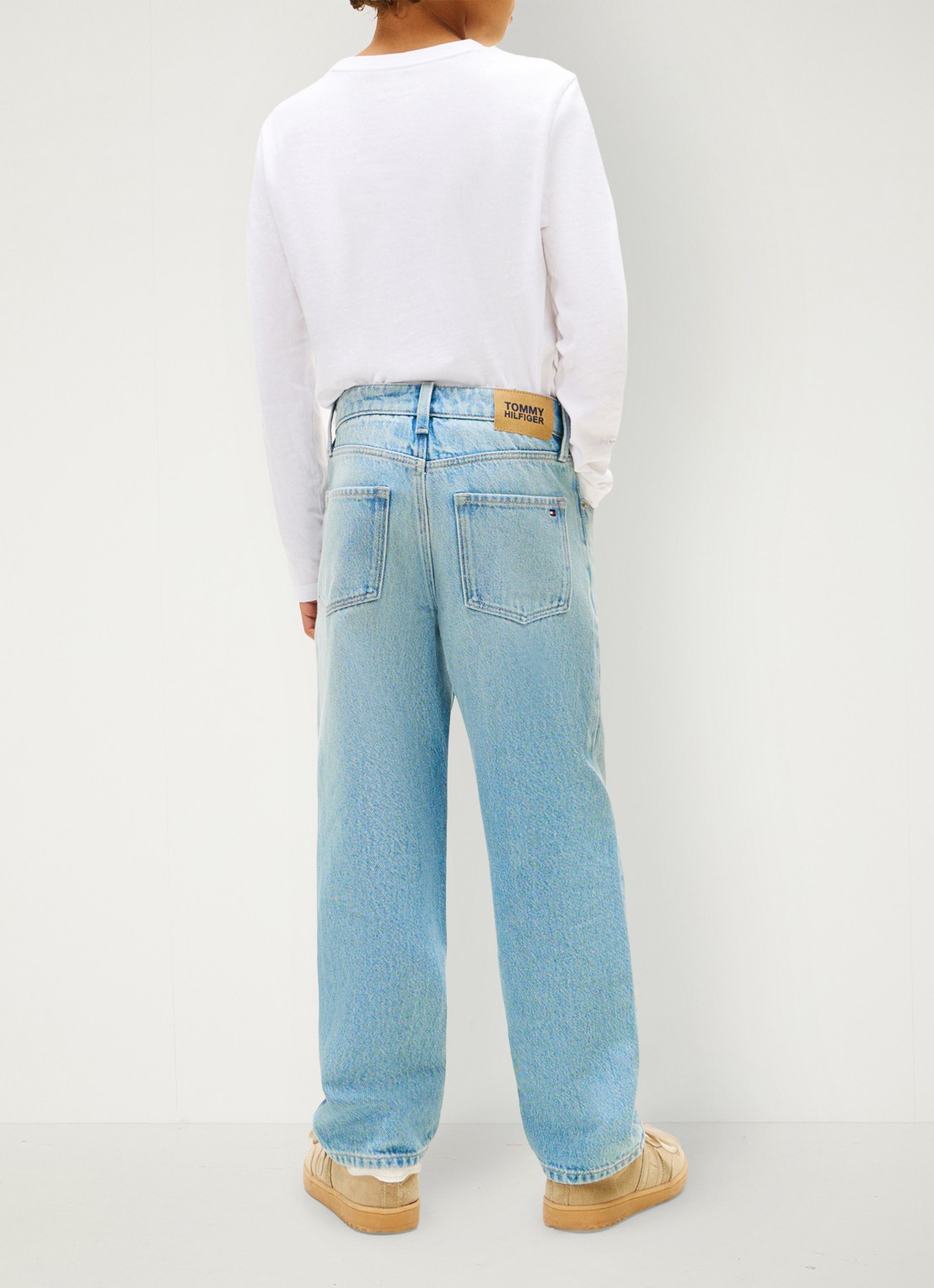 Tommy Hilfiger Loose fit jeans met steekzakken - achterkant 2 indigo