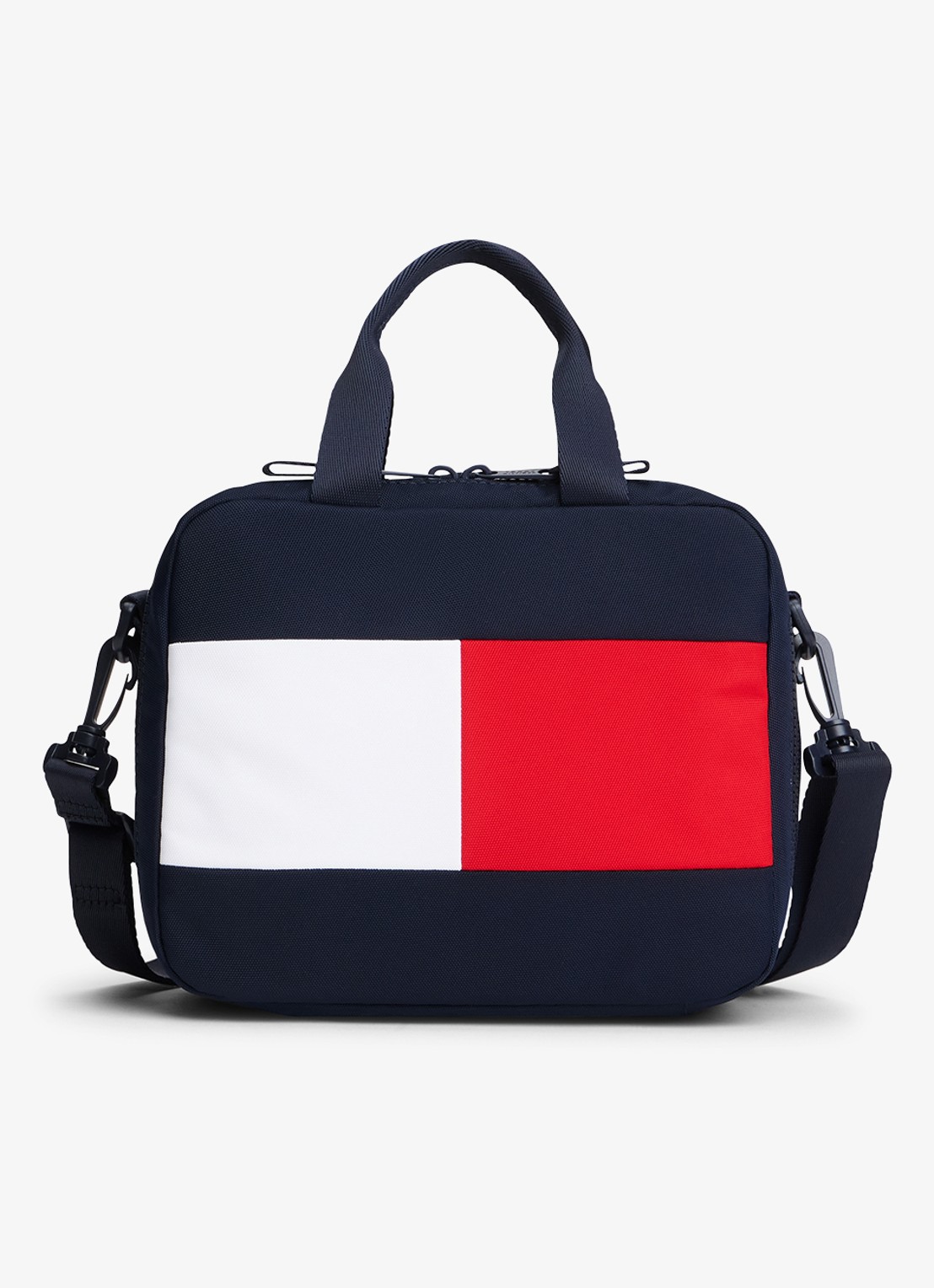 Tommy Hilfiger Lunchbox met logo - voorkant 4 donkerblauw