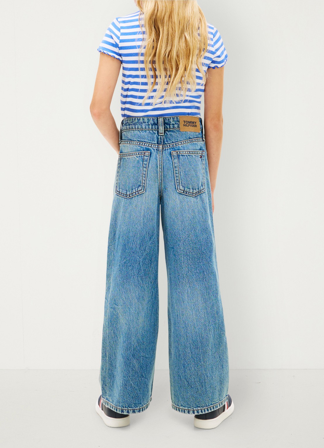 Tommy Hilfiger Mabel high waist wide leg jeans   - achterkant indigo