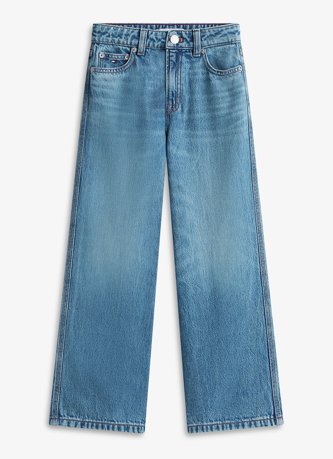 Tommy Hilfiger Mabel high waist wide leg jeans   - voorkant 2 indigo