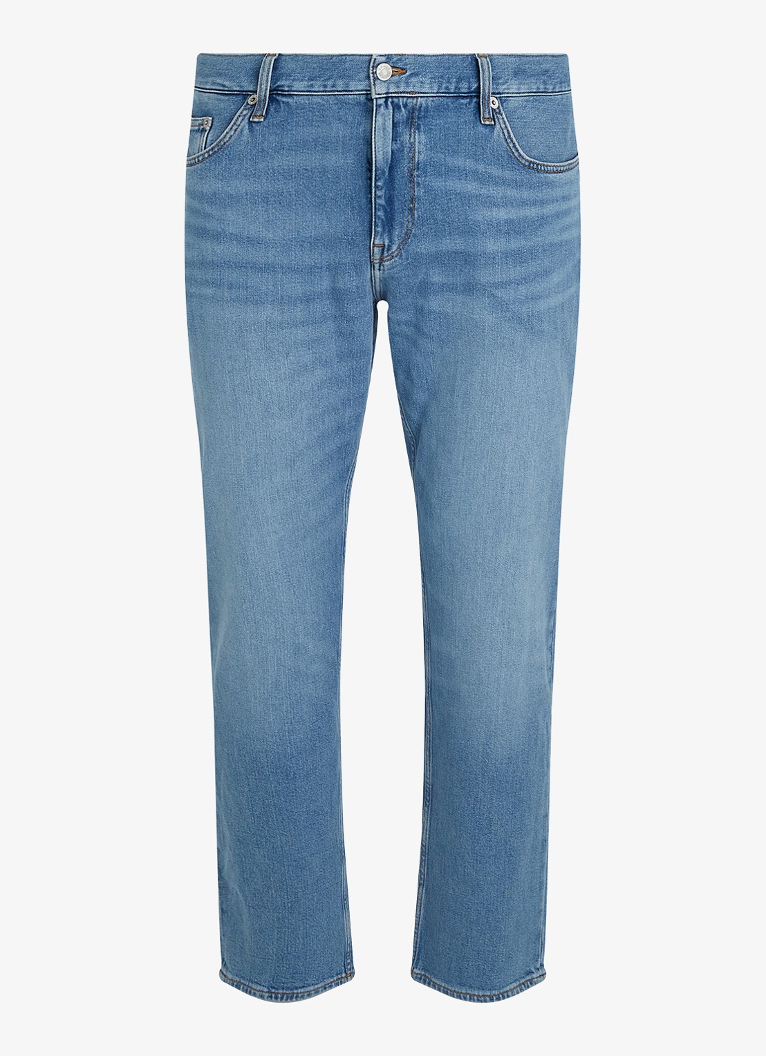 Tommy Hilfiger Madison straight leg jeans met steekzakken - voorkant indigo