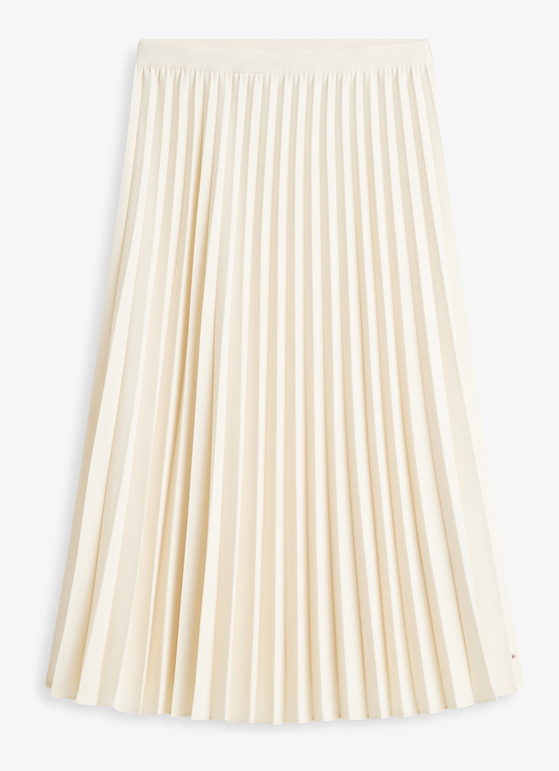 Tommy Hilfiger Midi rok met plissé - voorkant 2 creme