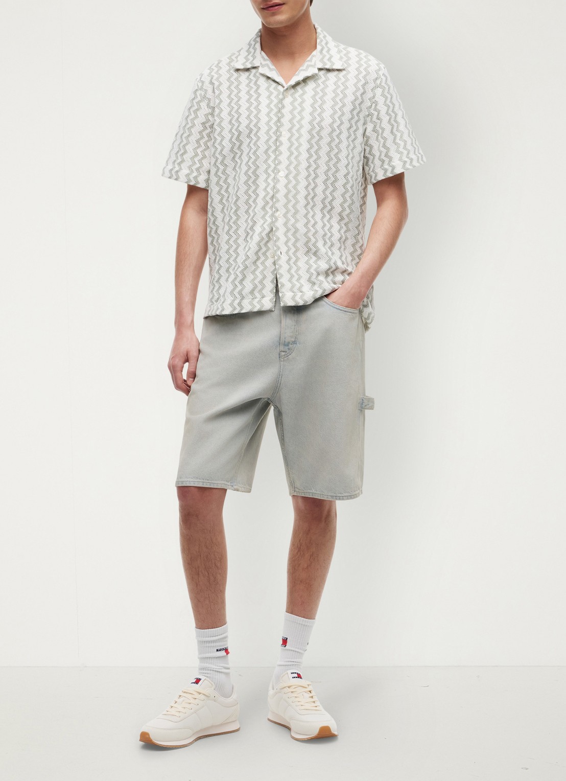Tommy Hilfiger Mini jurk met logoborduring - voorkant 2 rood