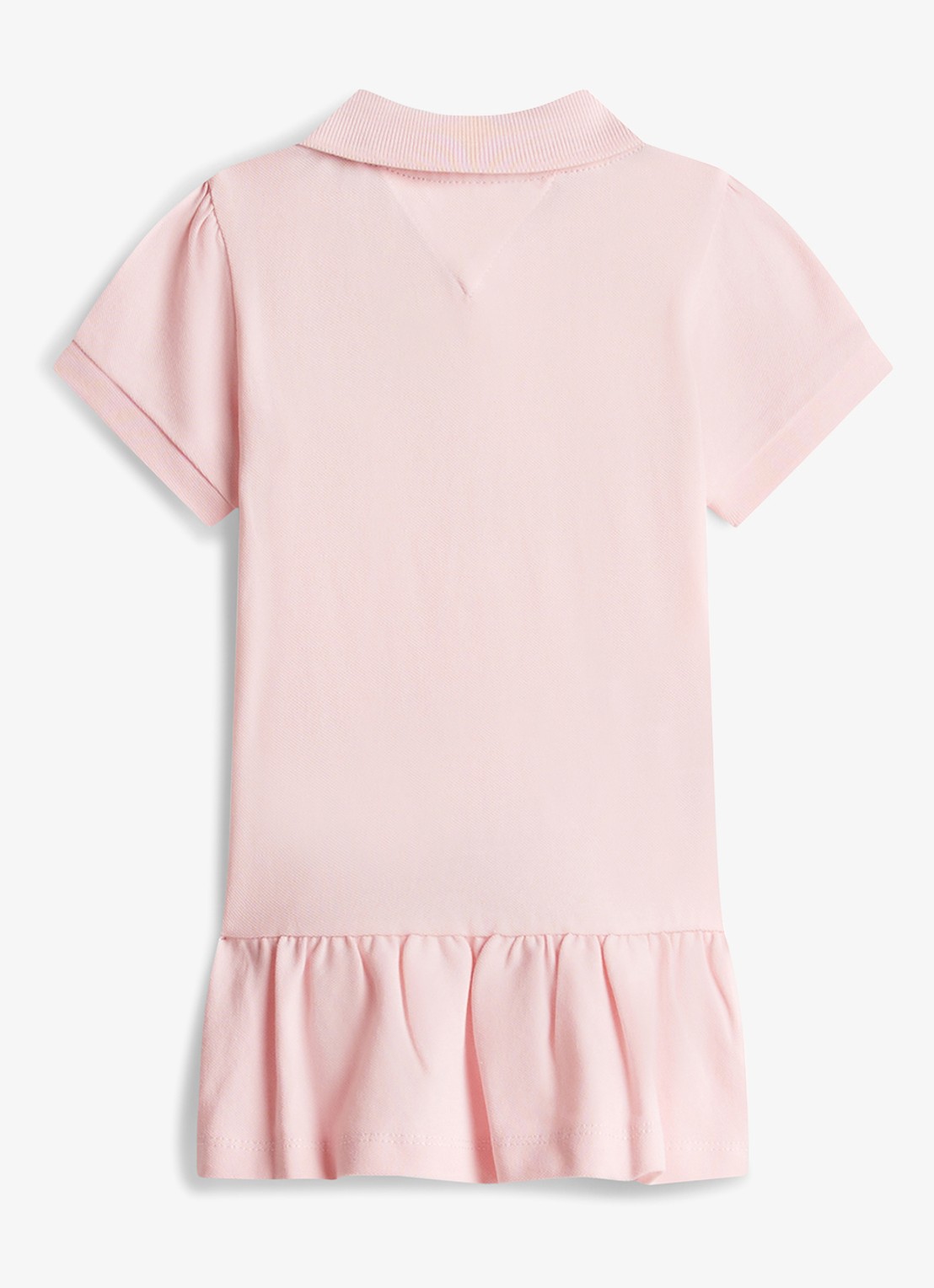 Tommy Hilfiger Mini jurk met polokraag - achterkant 2 roze