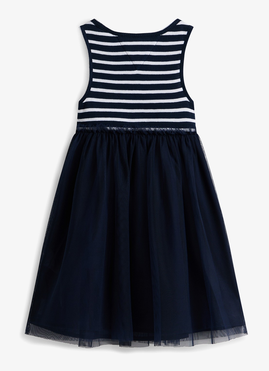 Tommy Hilfiger Mini jurk met streepprint - detail 6 donkerblauw