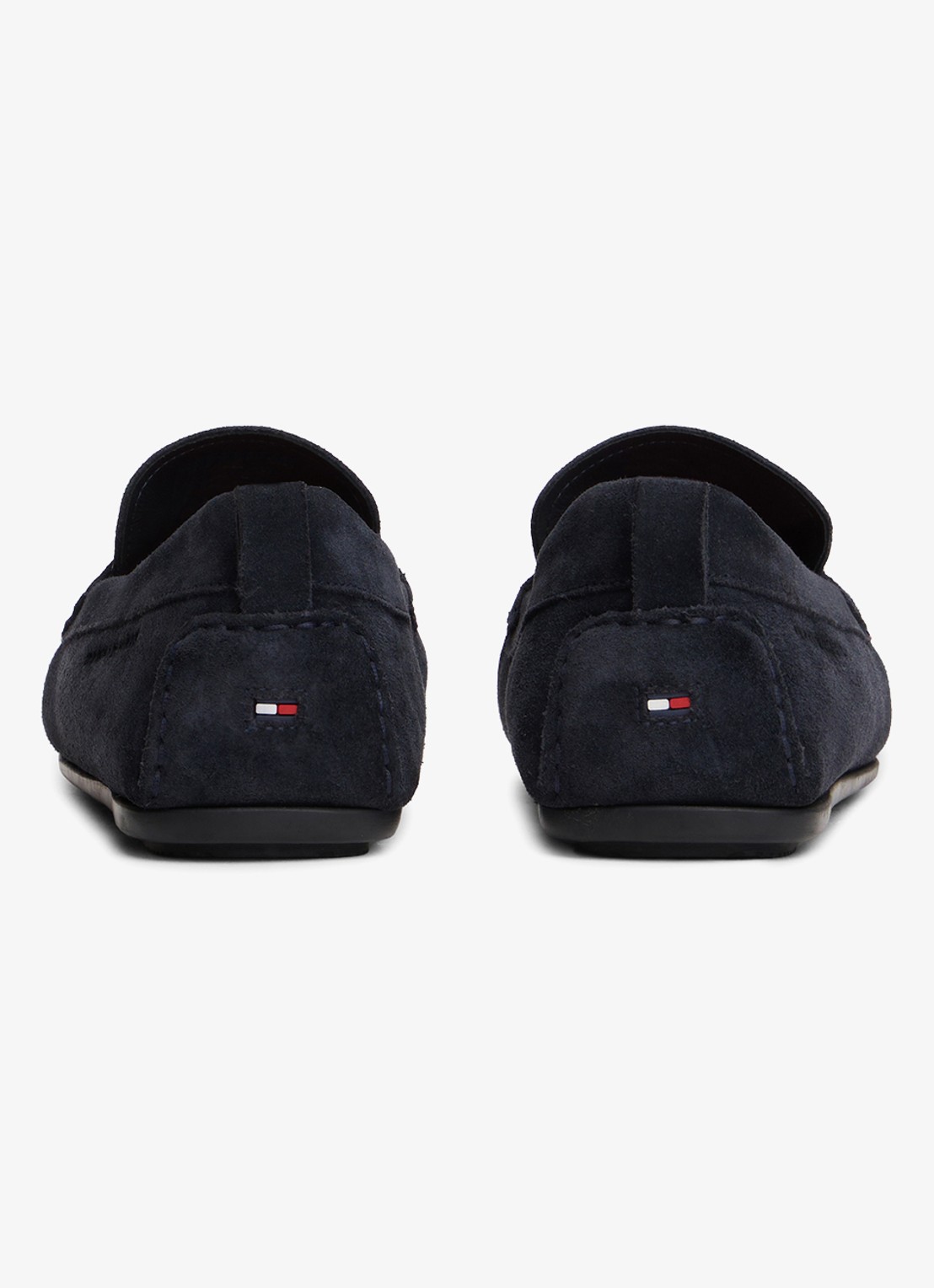 Tommy Hilfiger Mocassin van suède - achterkant 3 donkerblauw
