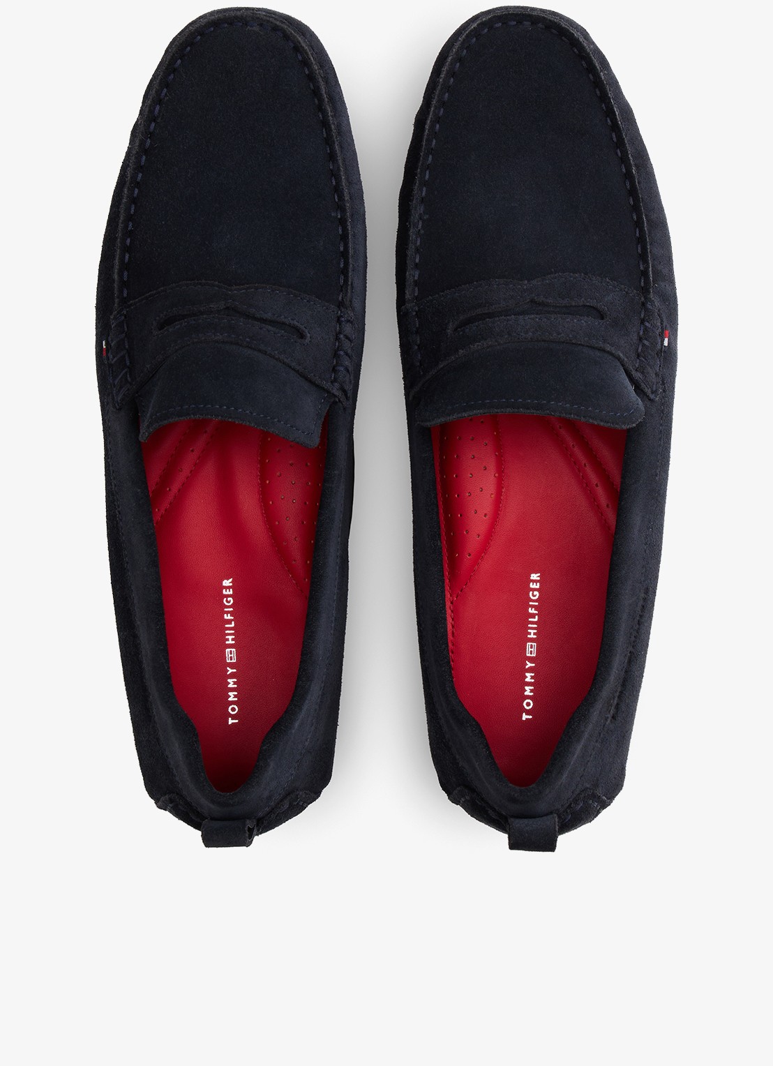 Tommy Hilfiger Mocassin van suède - detail 5 donkerblauw