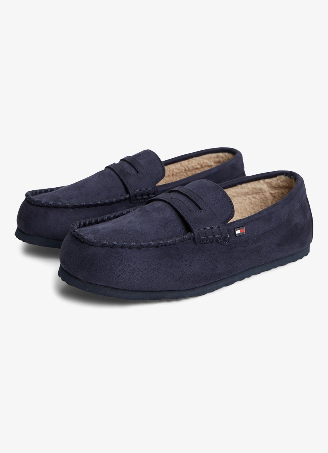 Tommy Hilfiger Mocassin van suède  - detail 2 donkerblauw