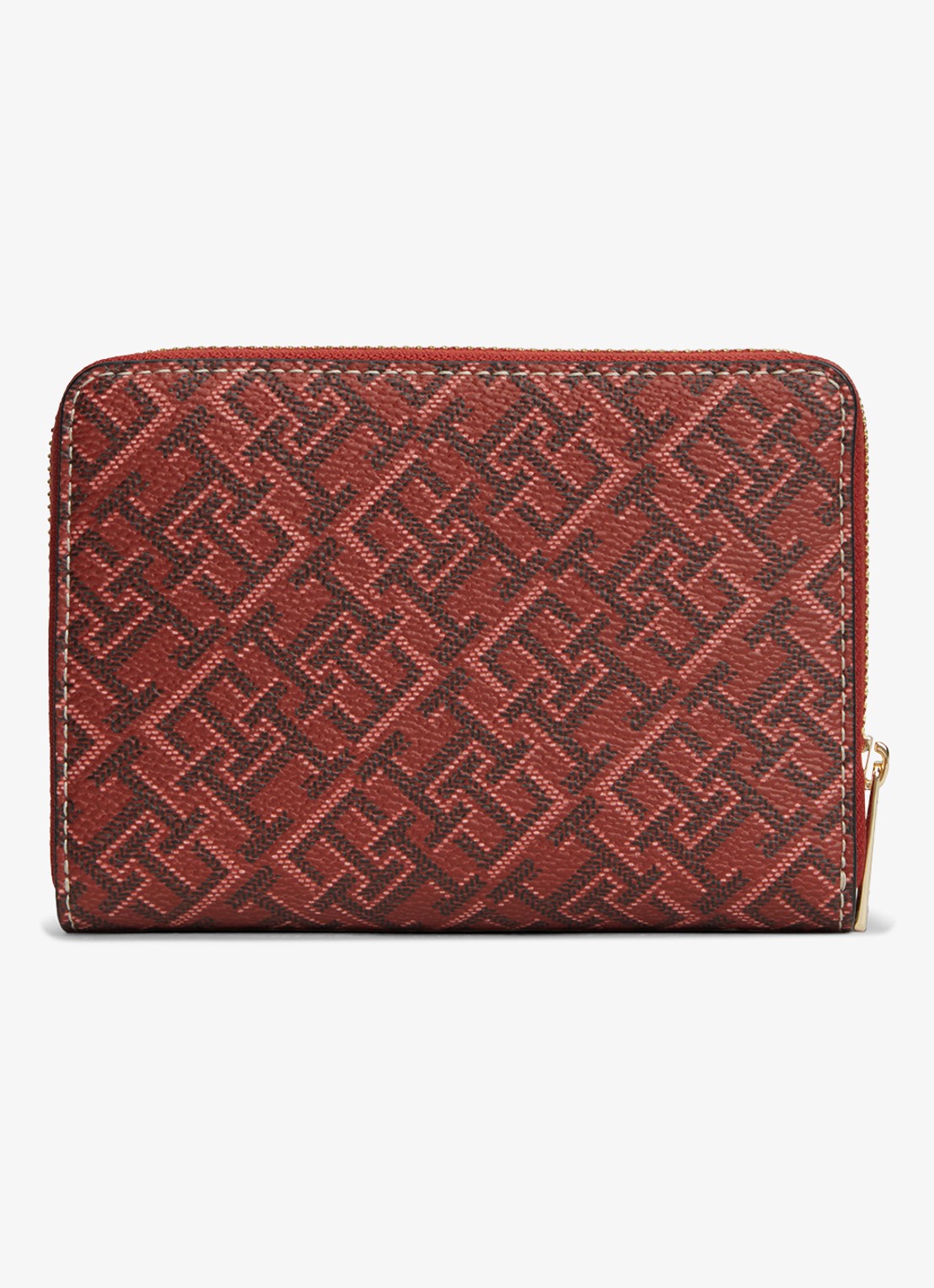 Tommy Hilfiger Monogram portemonnee met print  - achterkant 2 rood