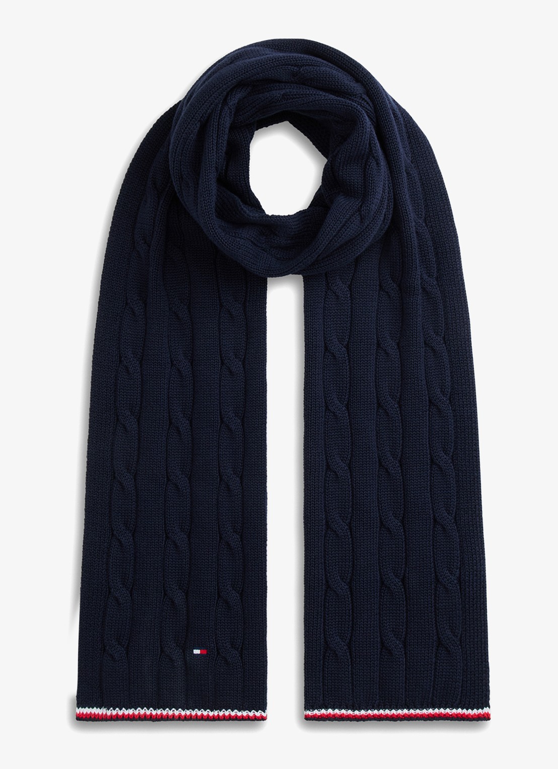 Tommy Hilfiger Muts en sjaal in giftbox - voorkant donkerblauw