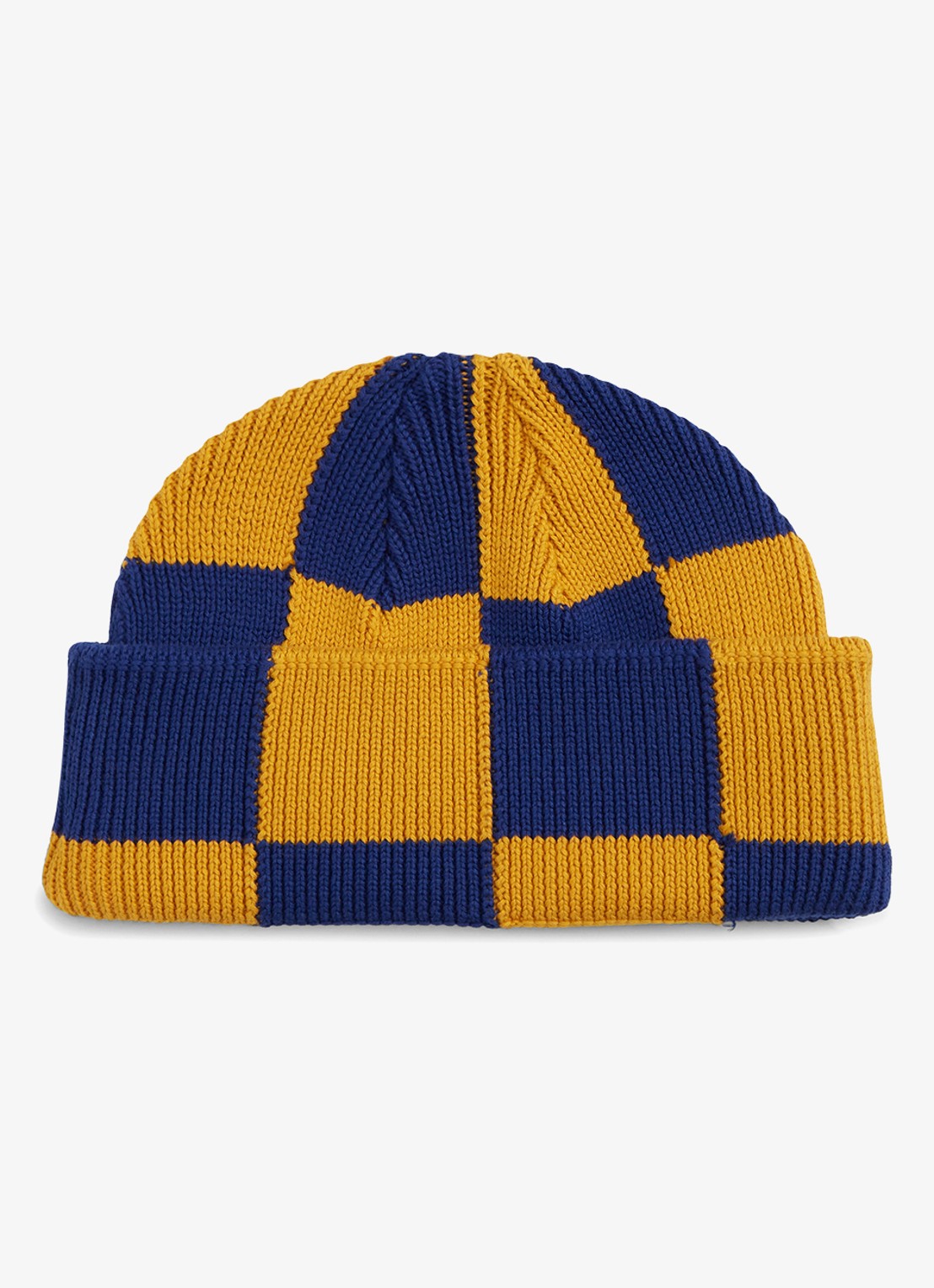 Tommy Hilfiger Muts met ruit dessin - achterkant 2 blauw