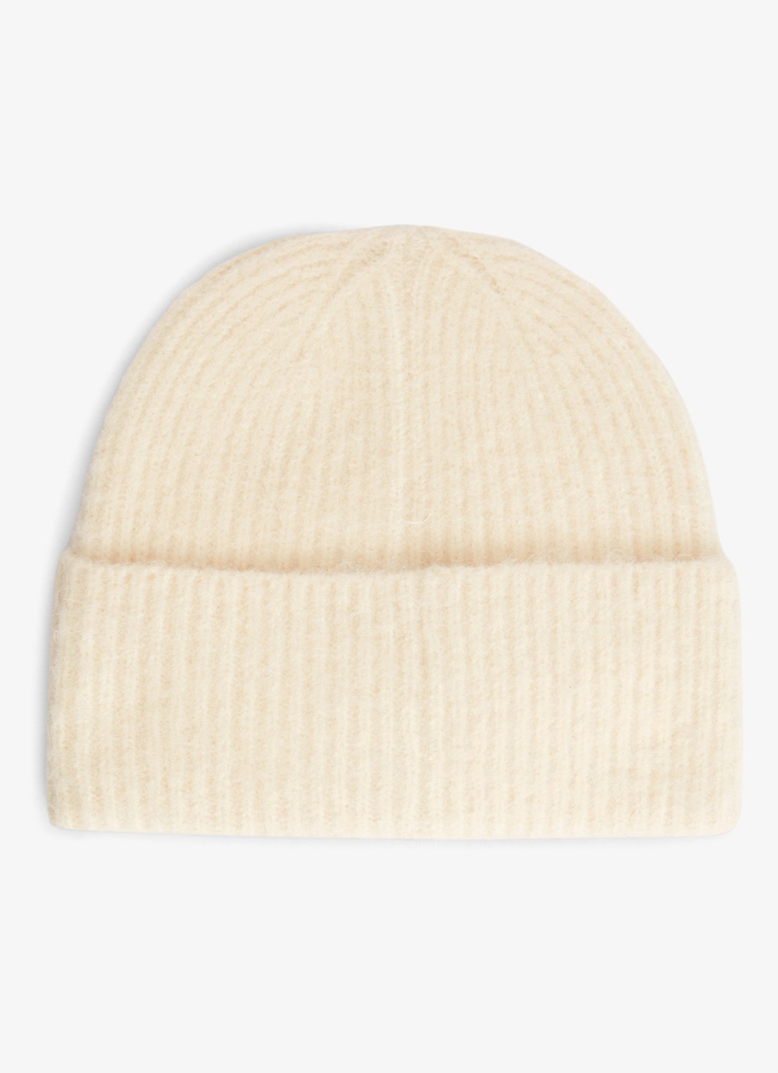 Tommy Hilfiger Muts van wol met logo - achterkant 4 beige