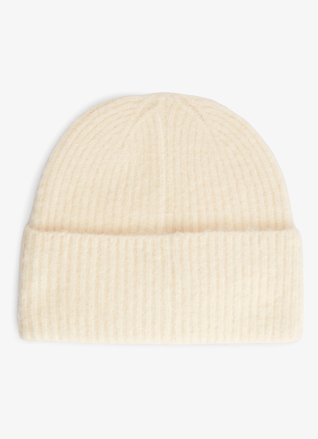 Tommy Hilfiger Muts van wol met logo - detail 2 beige