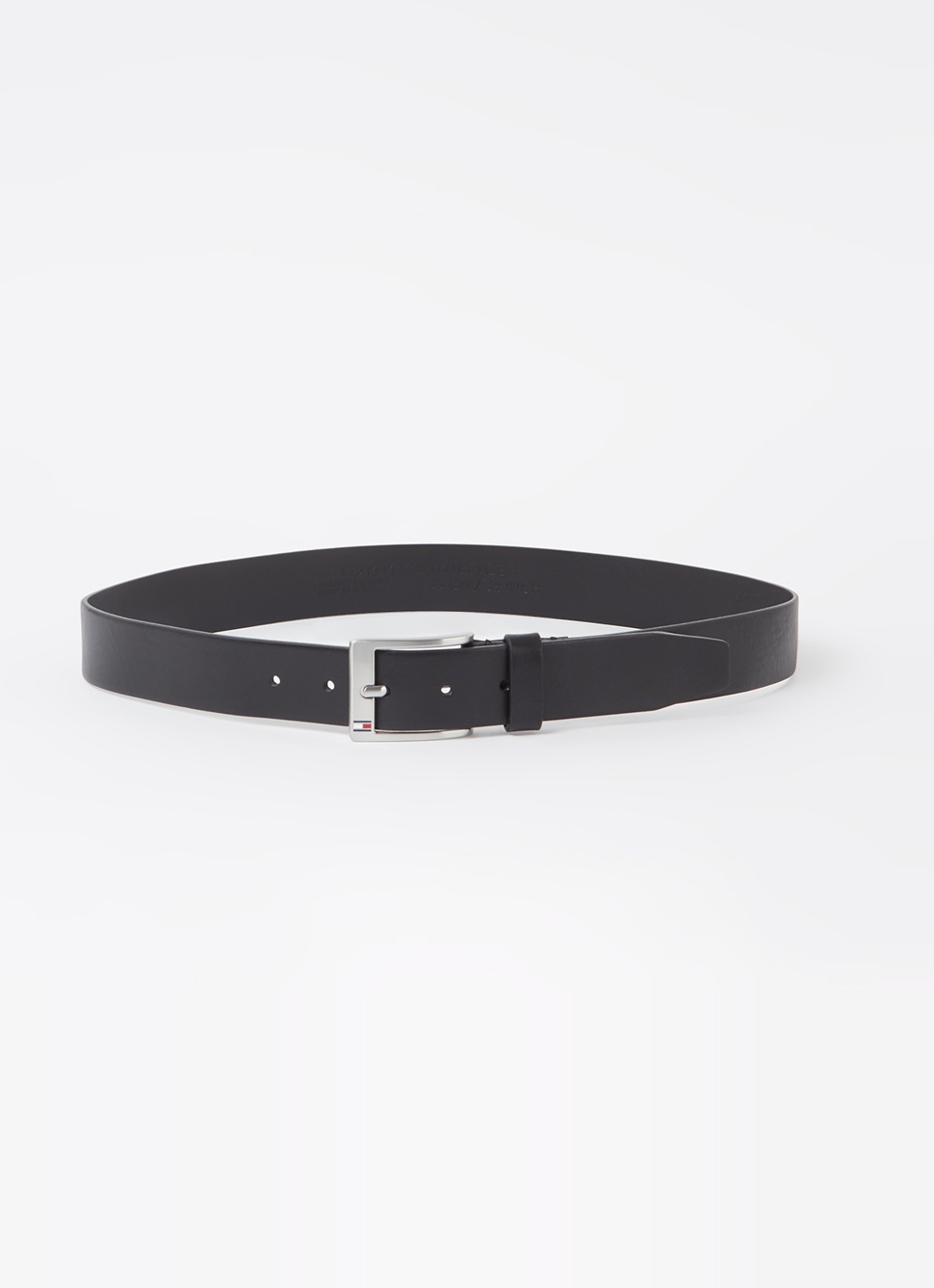 Tommy Hilfiger New Aly riem van leer - voorkant zwart