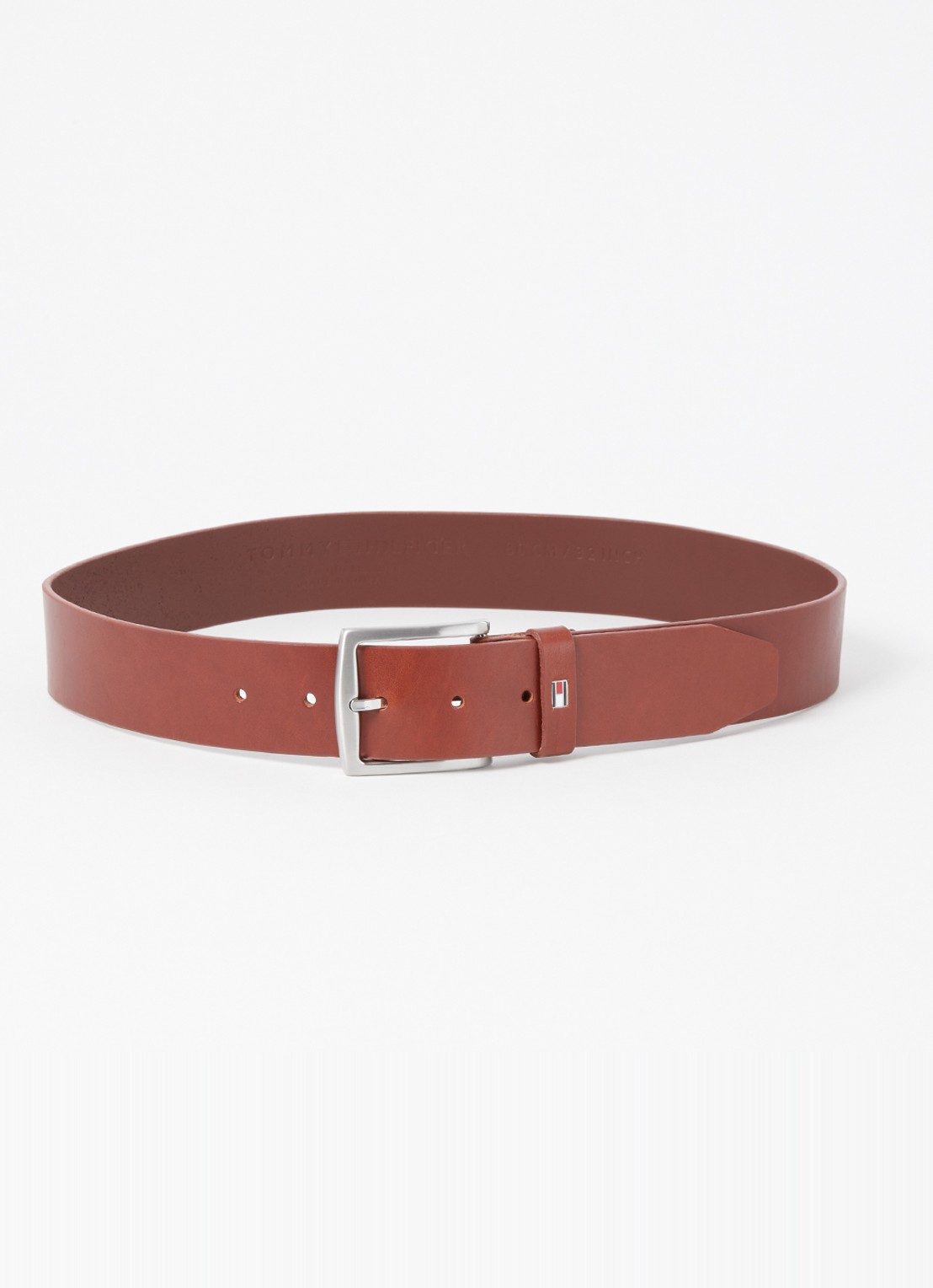 Tommy Hilfiger New Denton riem van leer - voorkant cognac
